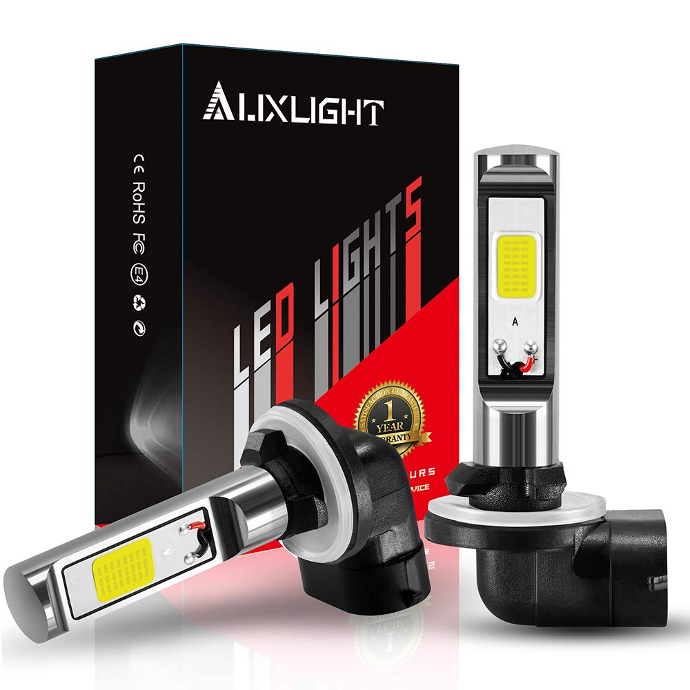 AUXLIGHT LED Fog Light Bulbs 6000K Xenon White, High Power COB Chips, 881 Size, Pack of 2