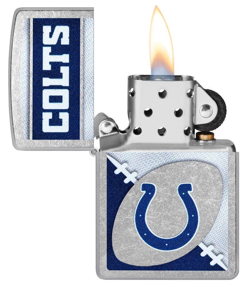 Zippo Nfl Indianapolis Colts Street Chrome Pocket Lighter