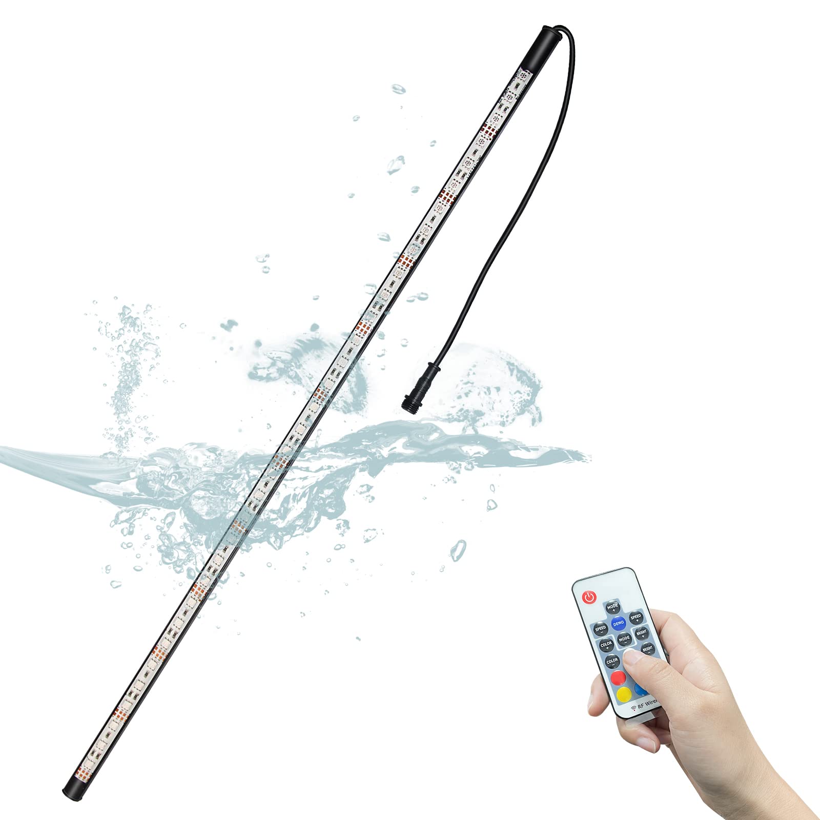 Longrun Led Strip Color Changing Garden Show Lights For Pond Spillway Waterfall  Waterproof Lighting Bar For Pool Fountain Landscape Lighting  Aquarium  Water Features And Home Decoration-22.36