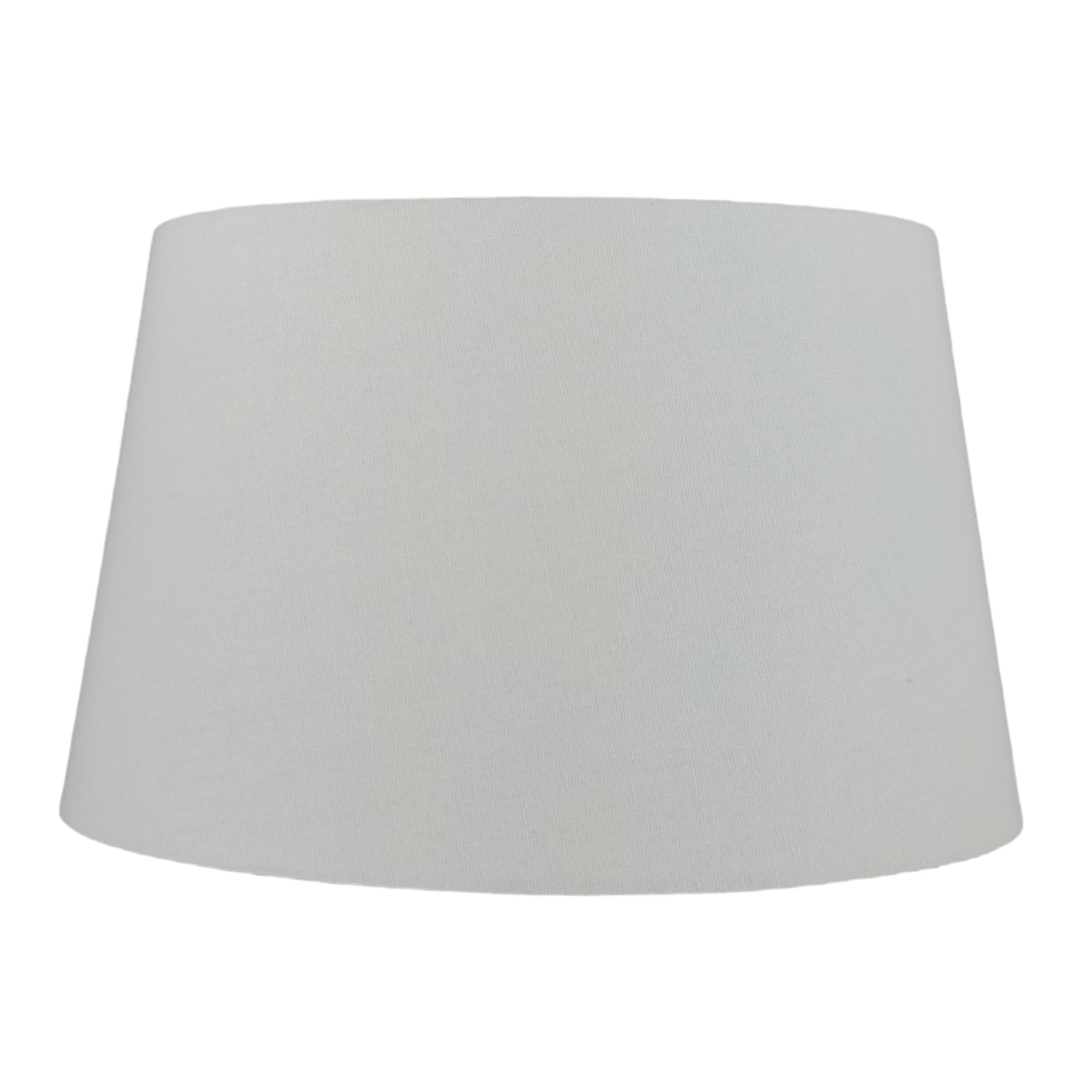 Royal Designs, Inc. Shallow Oval Hardback Lamp Shade, Hb-611-12Lnwh, Linen White, (10 X 6) X (12 X 7.5) X 7