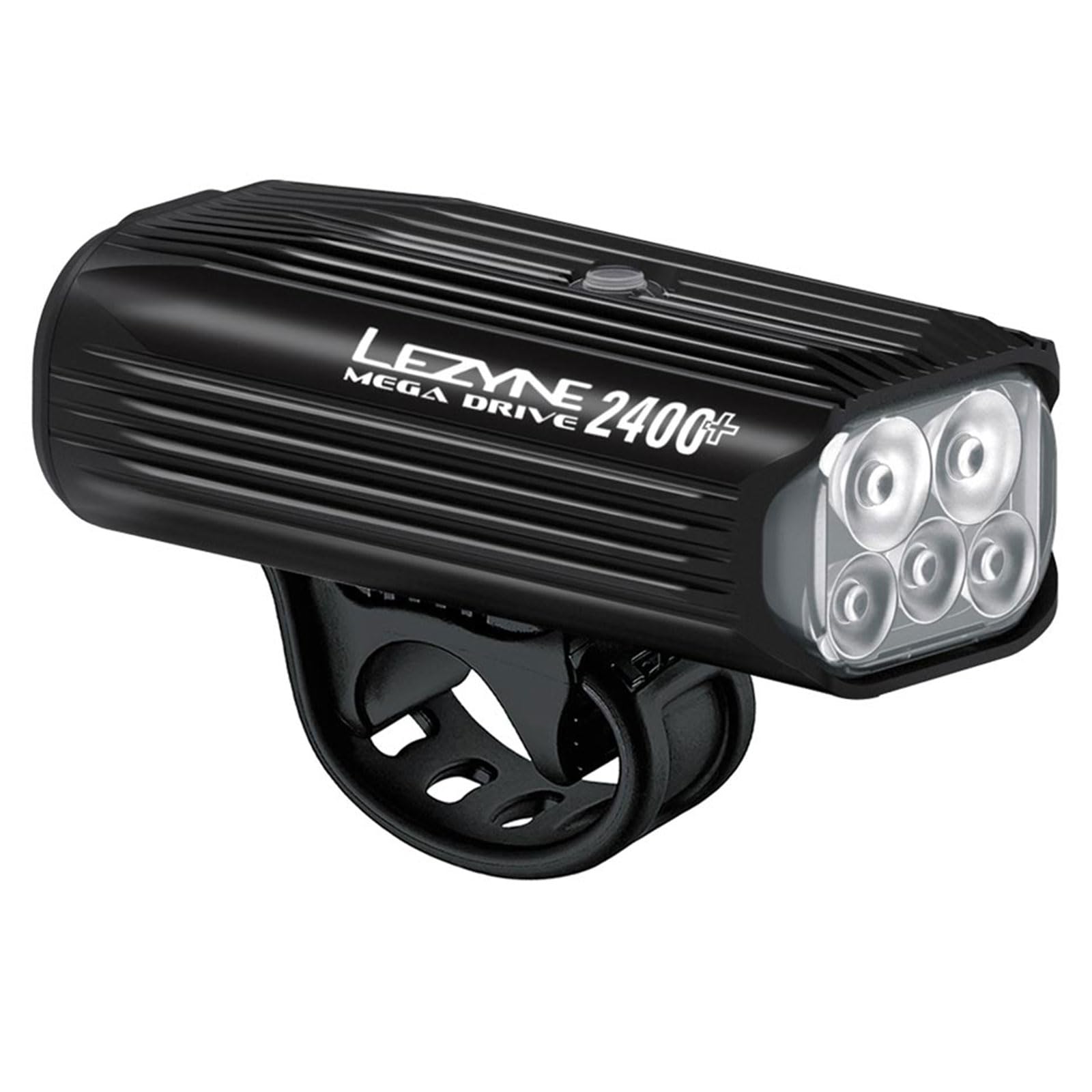 LEZYNE Mega Drive Bicycle Front Light, USB-C Rechargeable, 2400 Lumens, IPX7, Multiple Modes, Black Gloss, Model 7410015961167