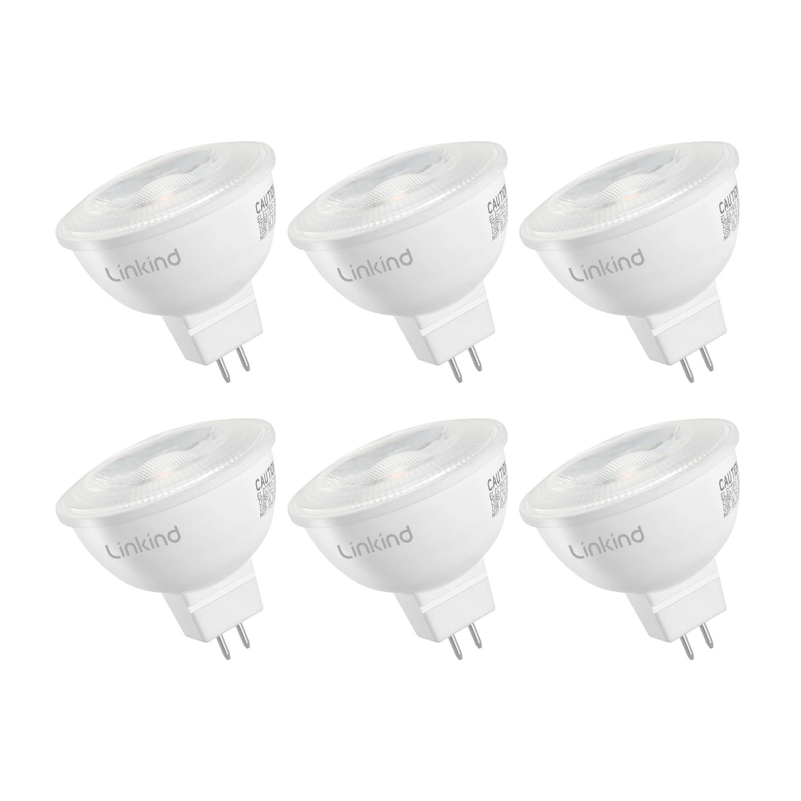 Linkind Mr16 Led Bulb Dimmable, Gu5.3 Bi-Pin Base Mr16 Led Bulbs, 6.5W (70W Equivalent) 5000K Daylight 640Lm Mr16 Led 40 Degree