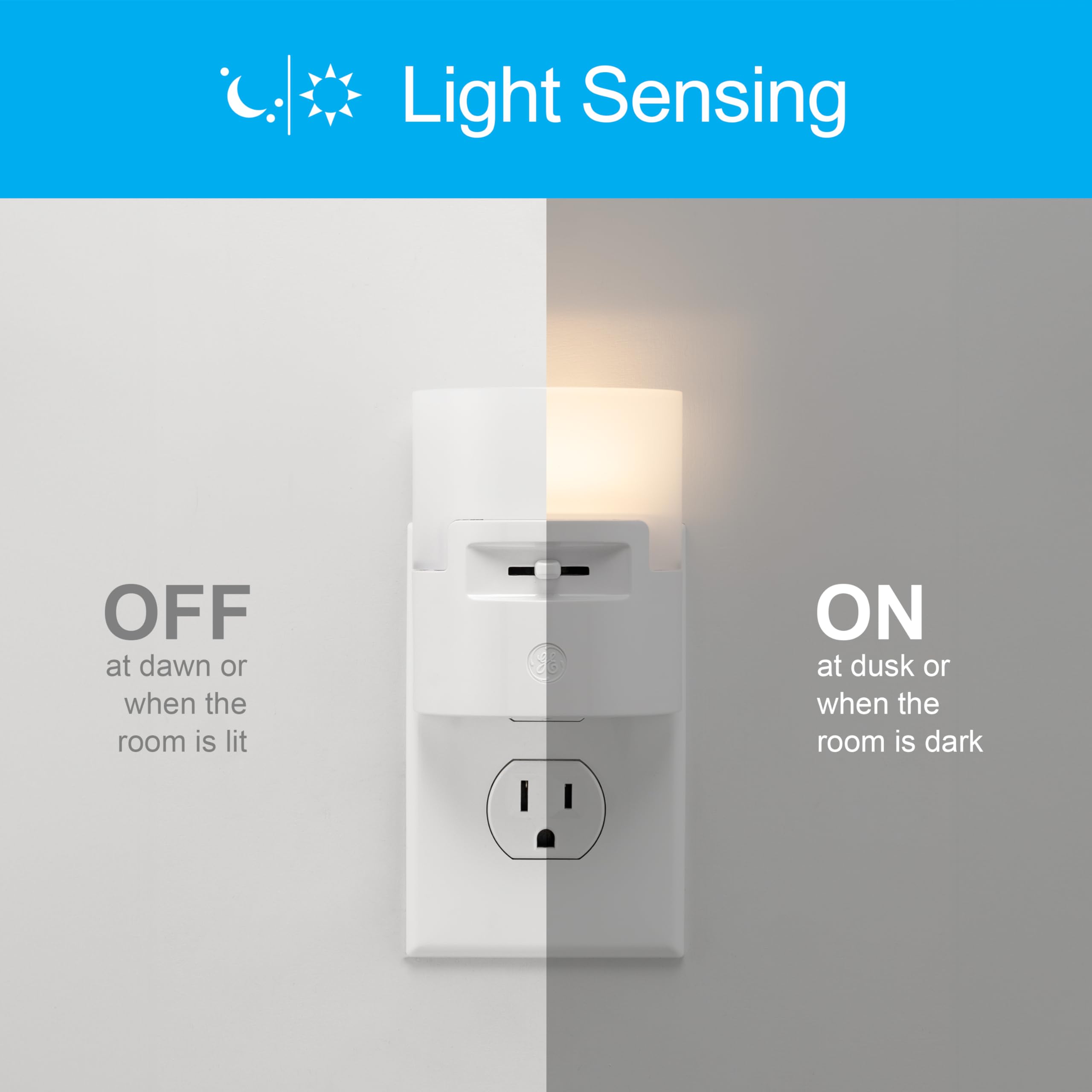 Ge Ultrabrite Led Night Light, Dimmable, 100 Lumens, Plug-In, Dusk To Dawn Sensor, Ul-Listed, Ideal For Bedroom, Bathroom, Nurse