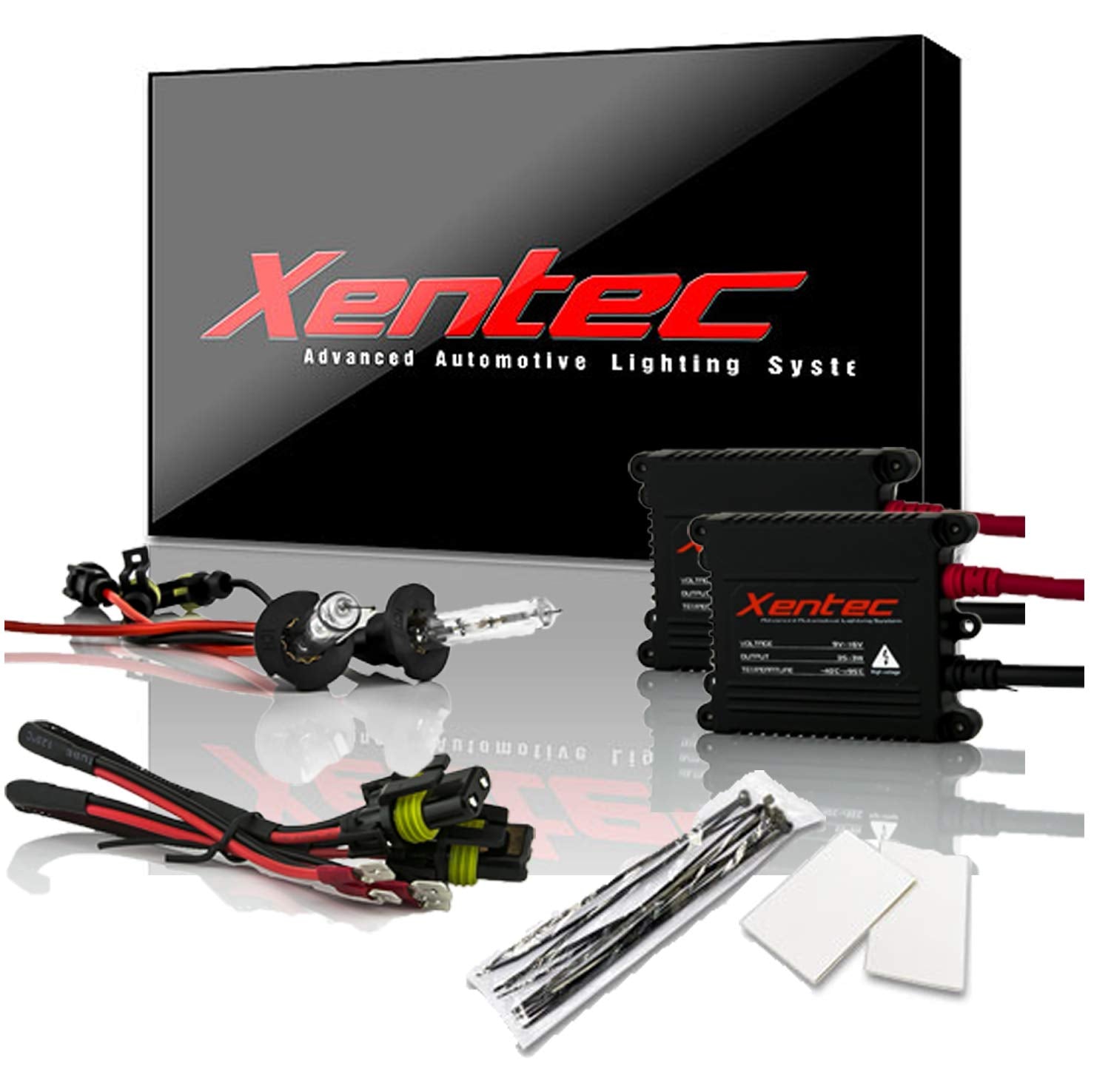 Xentec H3 6000K HID Xenon Bulb with 35W SLBDC Slim Ballast Bundle (Ultra White)