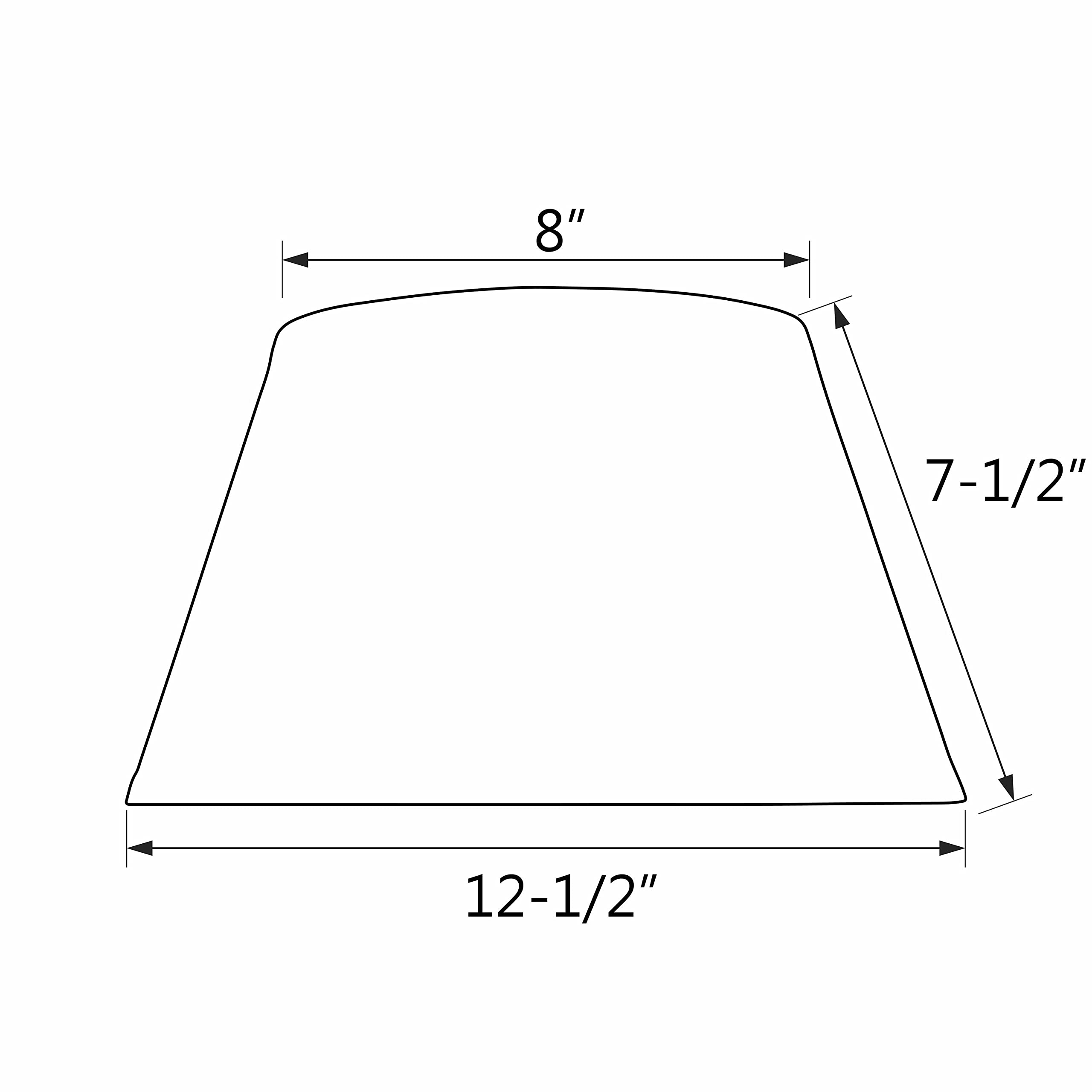 Aspen Creative 32211A Transitional Hardback Empire Shape Spider Construction Lamp Shade In Brown, 12 1/2&quot; Wide (8&quot; X 12 1/2&quot; X 7 1/2&quot;)