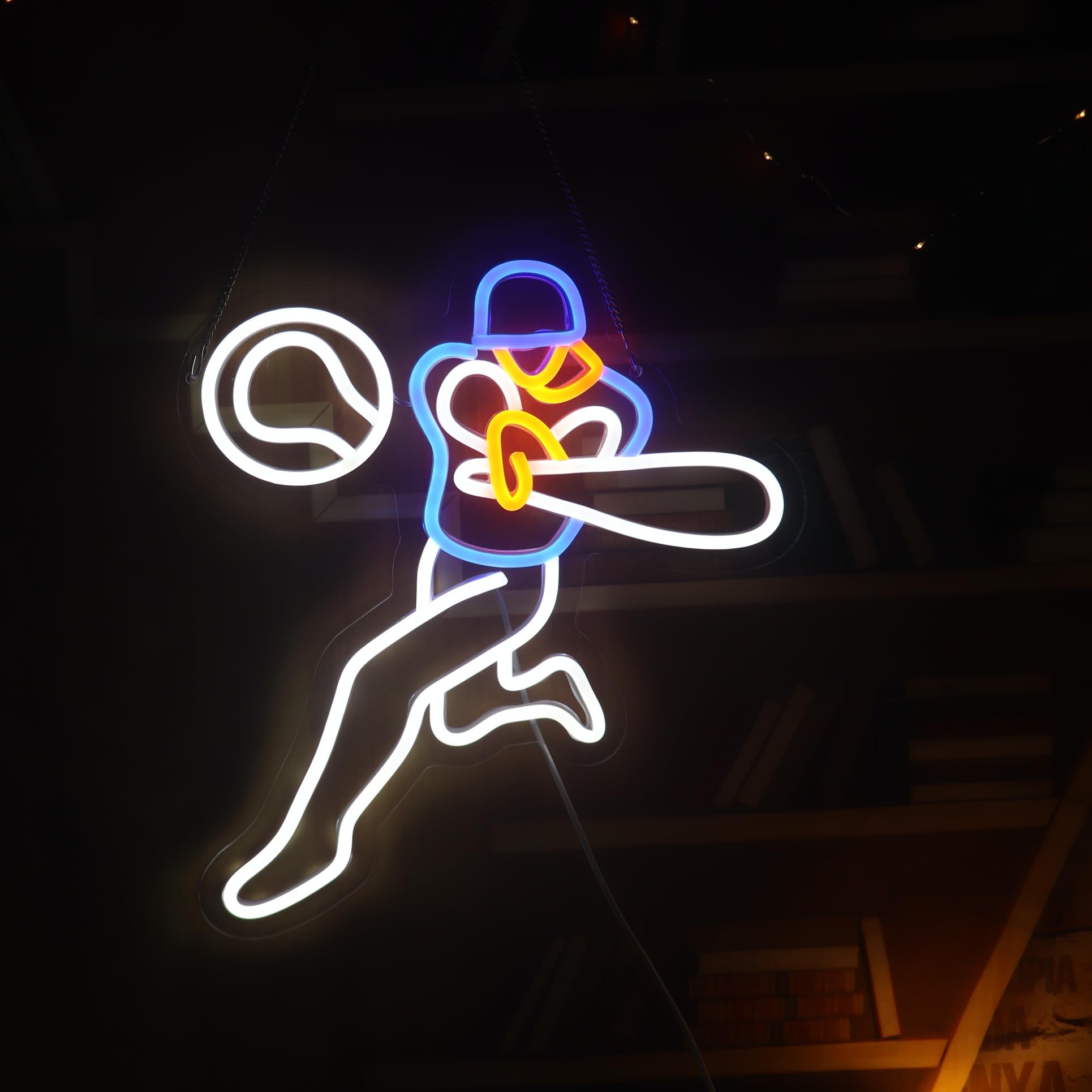 Baseball Neon Sign  Sport Neon Light Sign Led Decorations Light Up Signs  Baseball Club Lights  Game Room Wall Art Decorations Christmas Birthday Gifts
