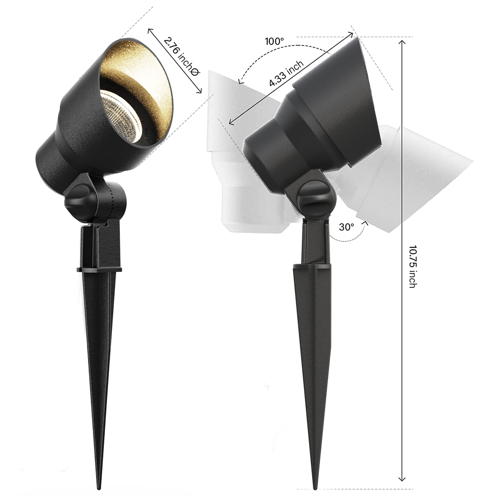 Malibu 20W Low Voltage Outdoor Spotlight - Weatherproof Black Aluminum Landscape Light for Driveway, Yard, Garden, Model 43397-22256