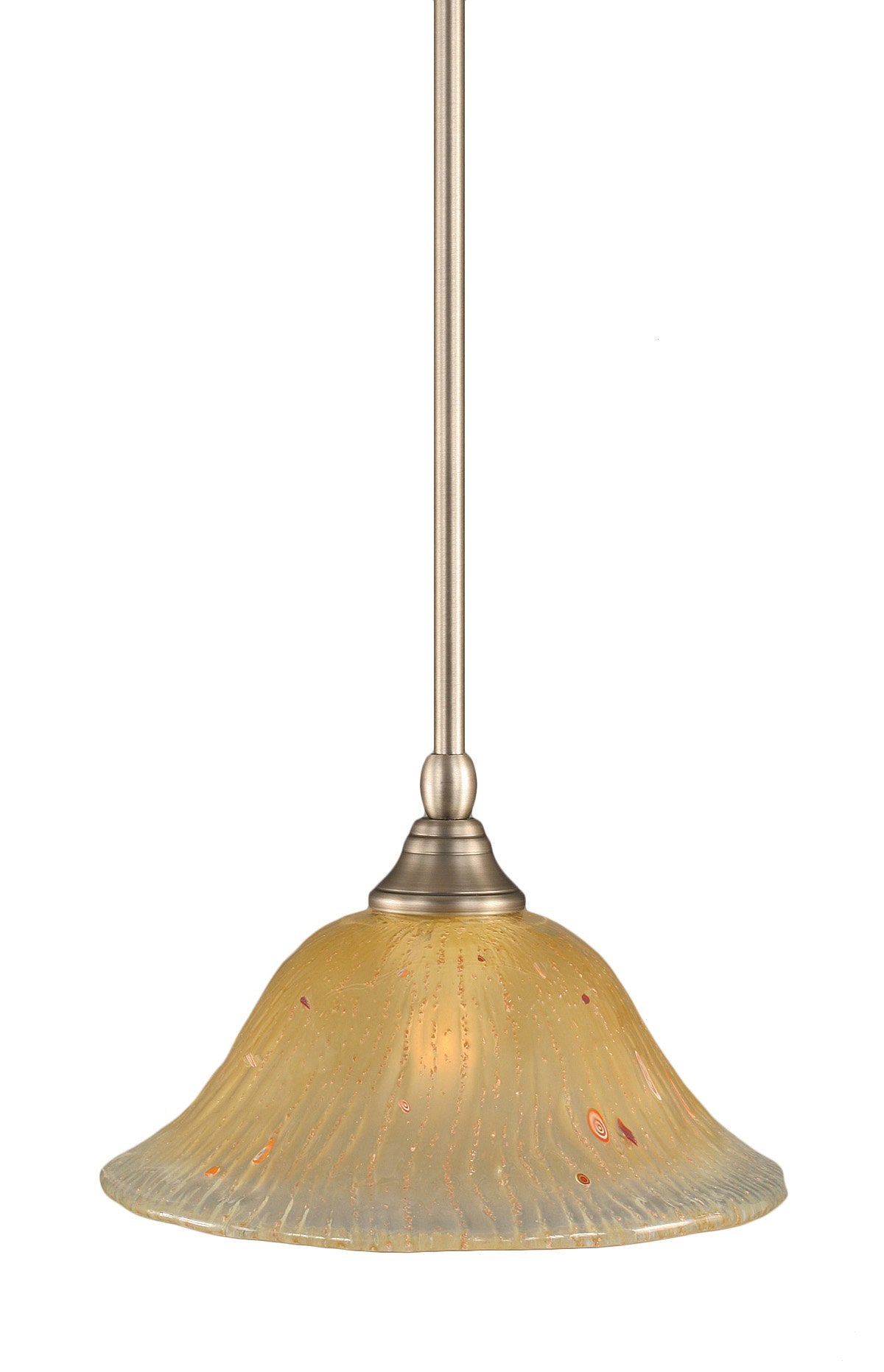 Toltec Lighting 1 Light Mini Pendant In Brushed Nickel (23-Bn-730)