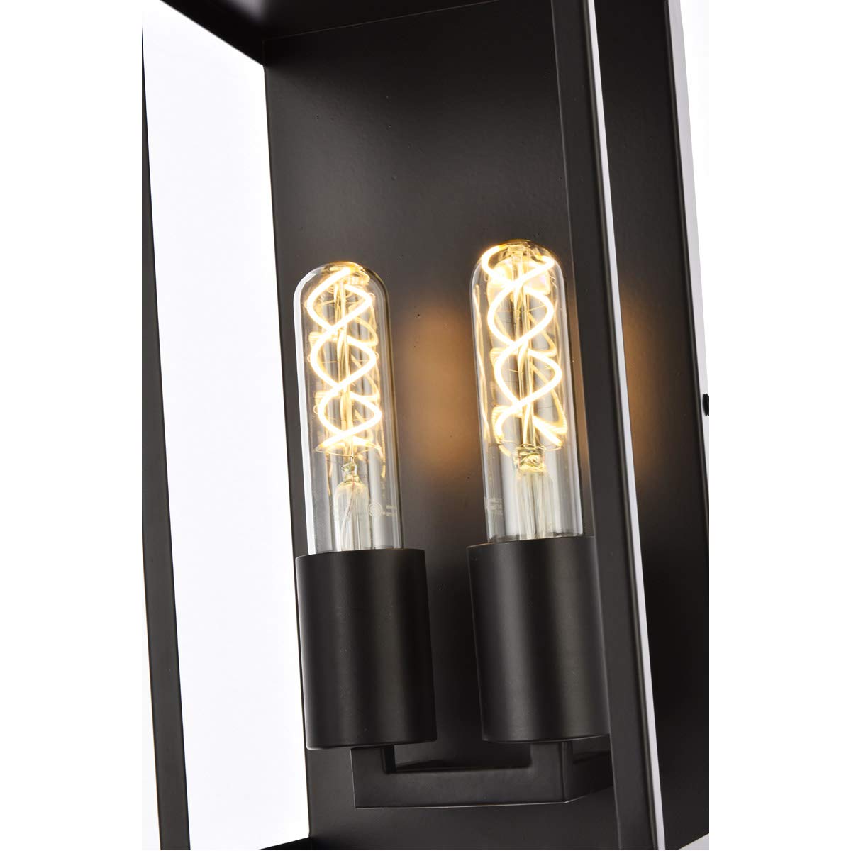Living District Modern Home Decorative Voir 2 Lights Wall Sconce in Black