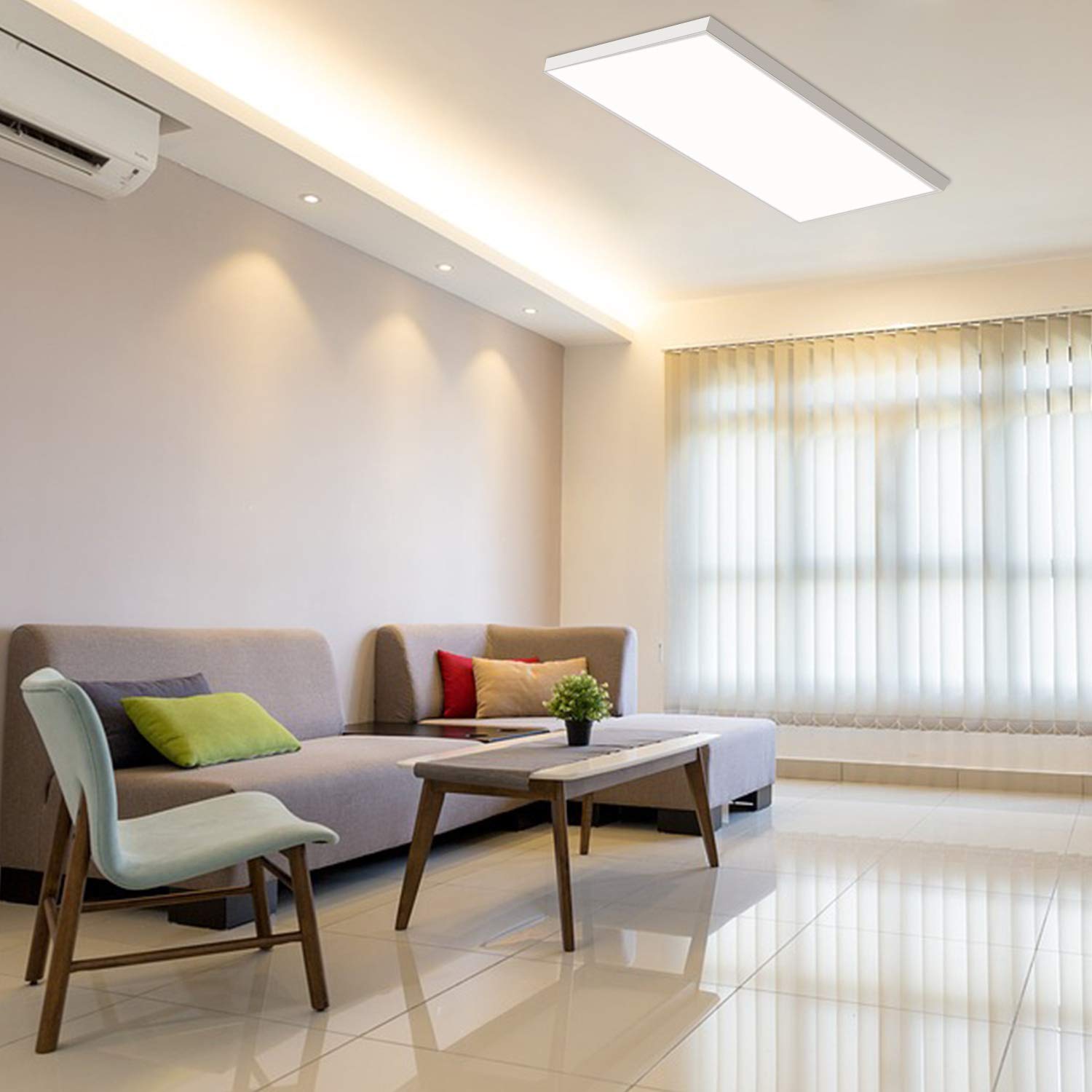 Zevnico 4X2Ft Aluminum Surface Mount Kit For Led Flat Panel Lights (Pack Of 2)