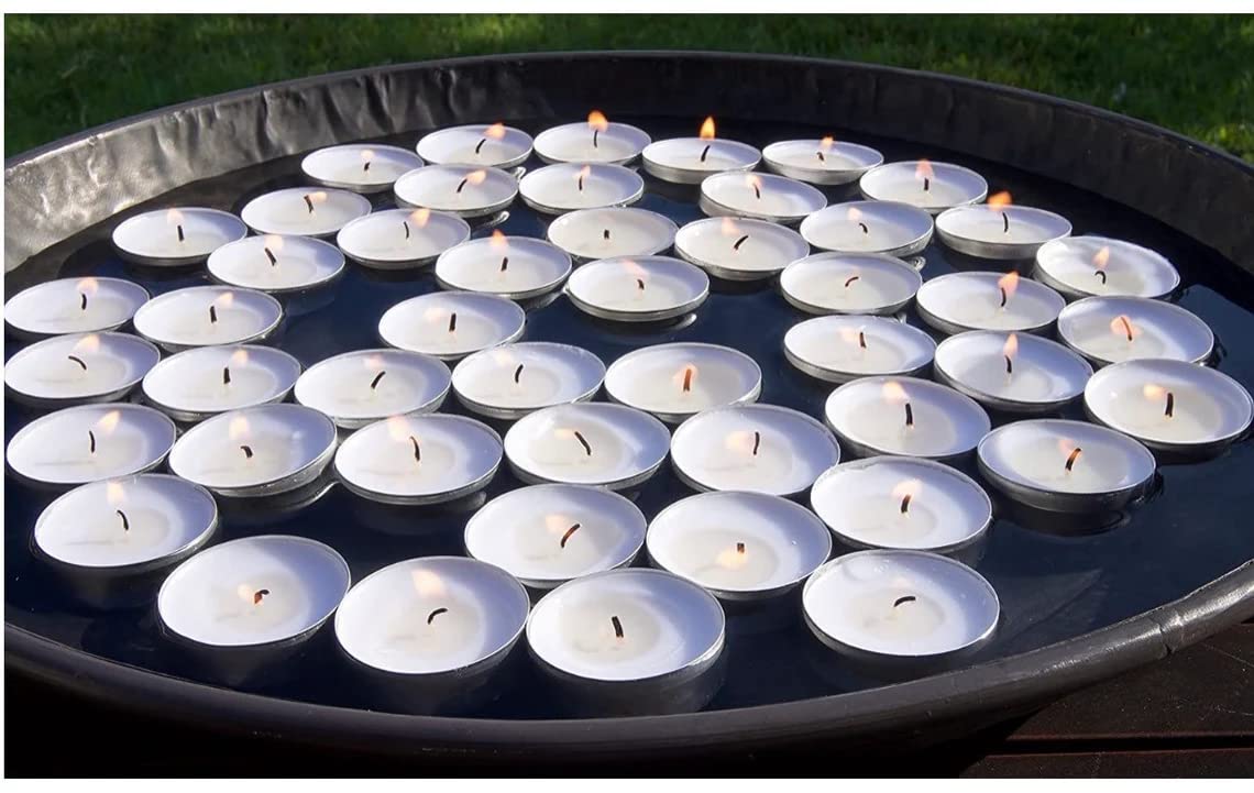 CraftVatika 3 Hour Burn Wax Tealight Candles Set of 100 for Diwali Decoration Item, Diwali Decoration Gift Items for Home Decor,