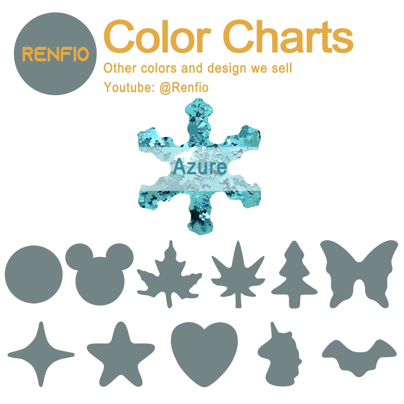 Renfio 175 Oz 50G Snowflake Confetti Glitter Snow Flakes Shape Shiny Sequin Glitters Resin Sparkle Chunky Sequins For Diy Mold A