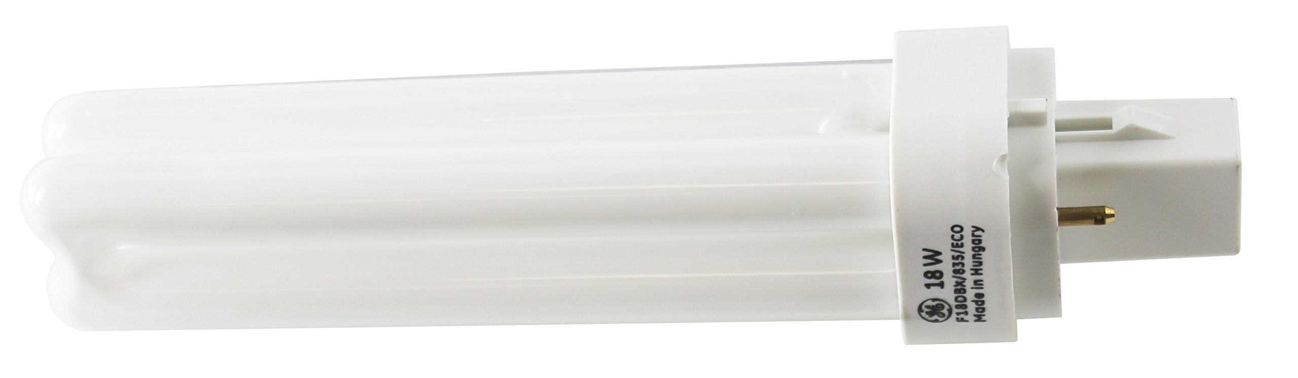 GE Compact Fluorescent Plug-In Quad Light, 18W, Warm White (3500K), Model 97579, 1-Pack, Glass