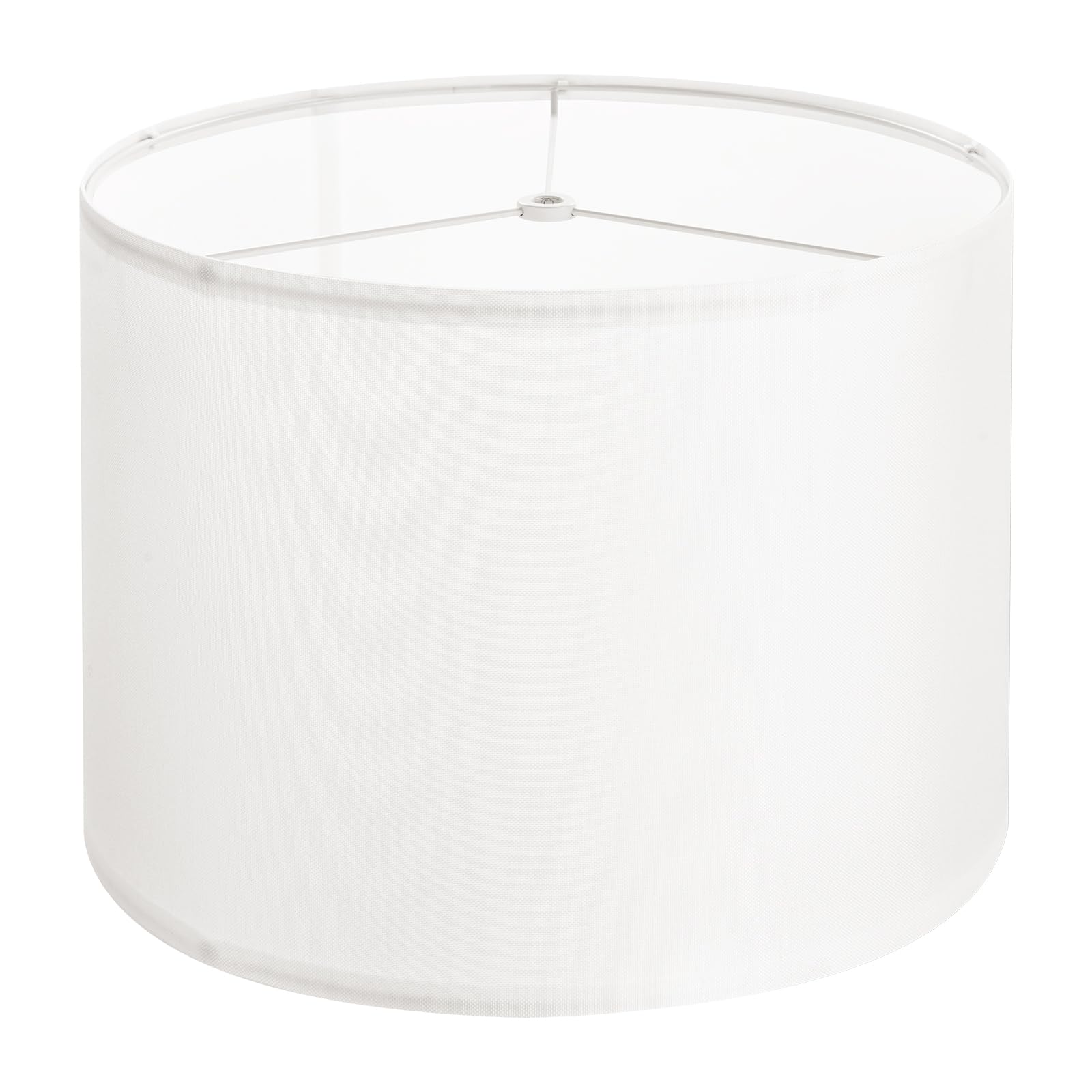 VEVOR Drum Lampshade, Medium Linen, 13inx13inx10in, Off-white, Model mibaixima 330*250H, Easy Assembly for Table/Floor/Pendant Lights
