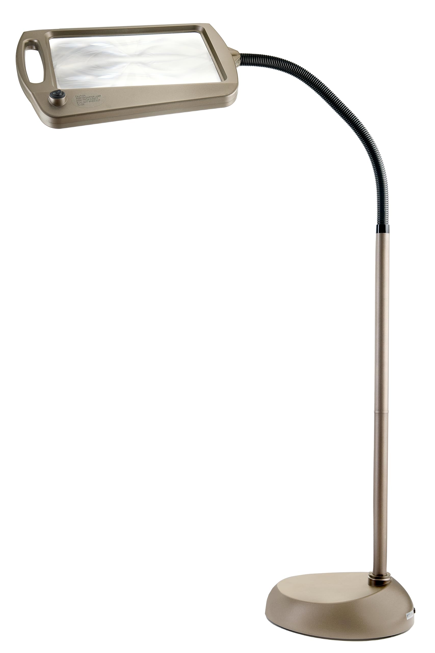 Daylight24 Full Page Led Magnifier Lamp, 8 X 10 Inch, Bronze, Model 402039-Brnz, Ideal For Reading And Crafts