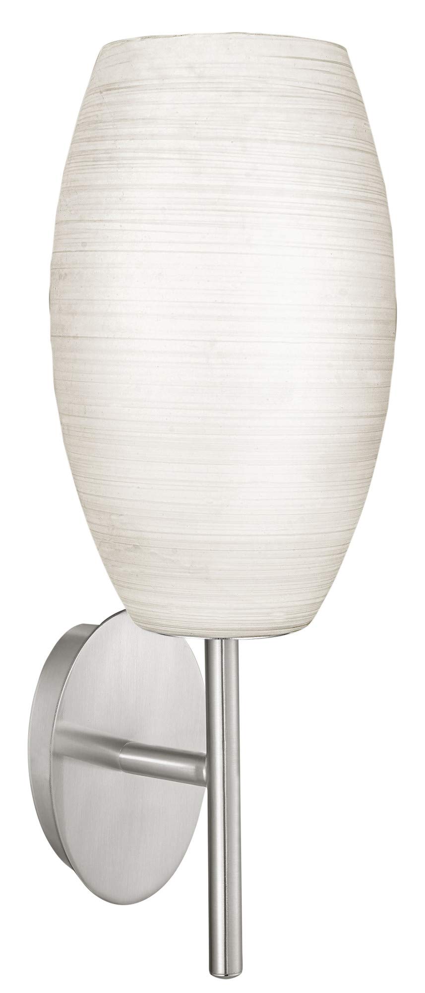 Eglo Batista 1 Wall Light, Matte Nickel, Model 88956A, Metal Construction