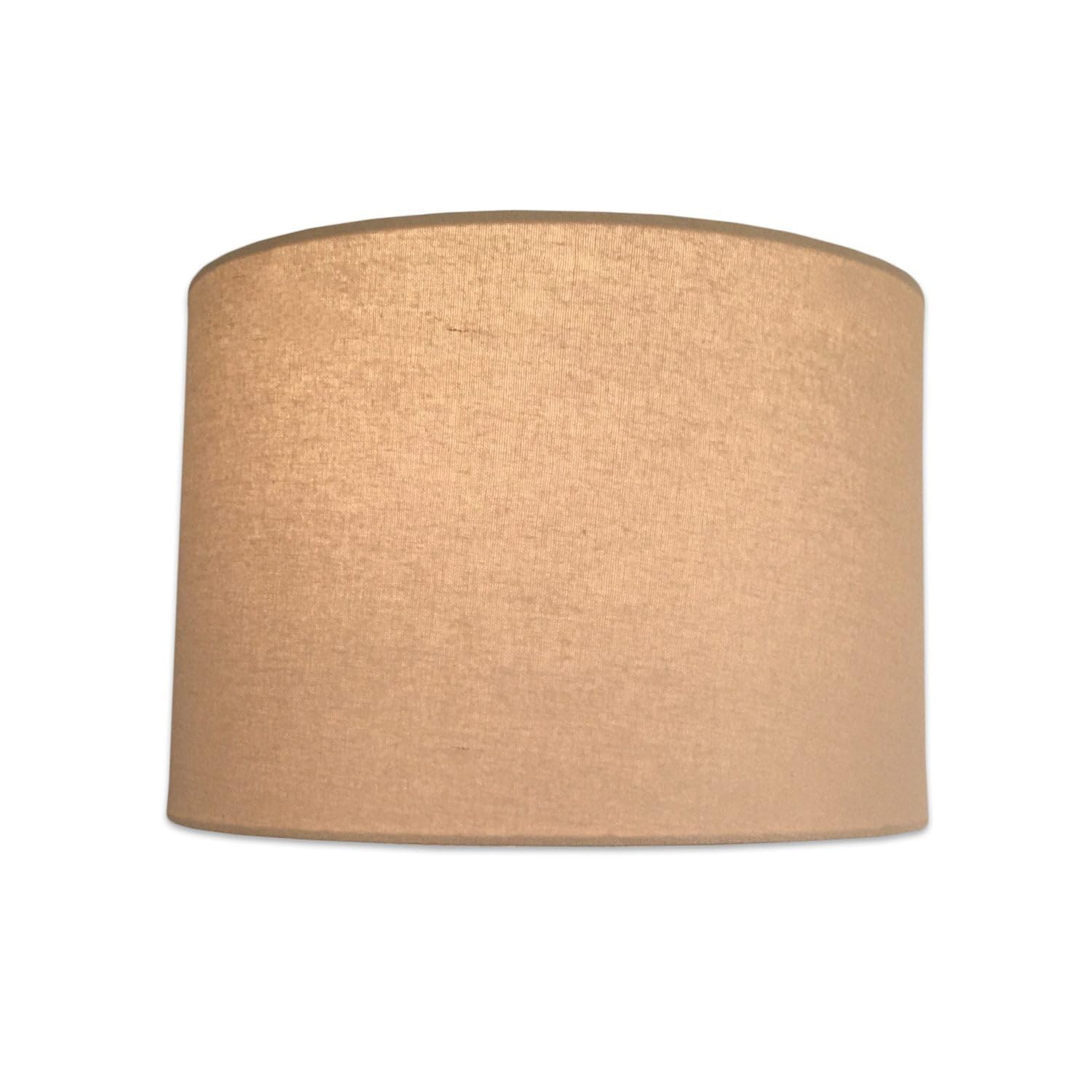 Royal Designs, Inc. Drum Lamp Shade, Linen Beige, 15 x 16 x 10, Model HB-610-16LNBG-2, 2 Pack