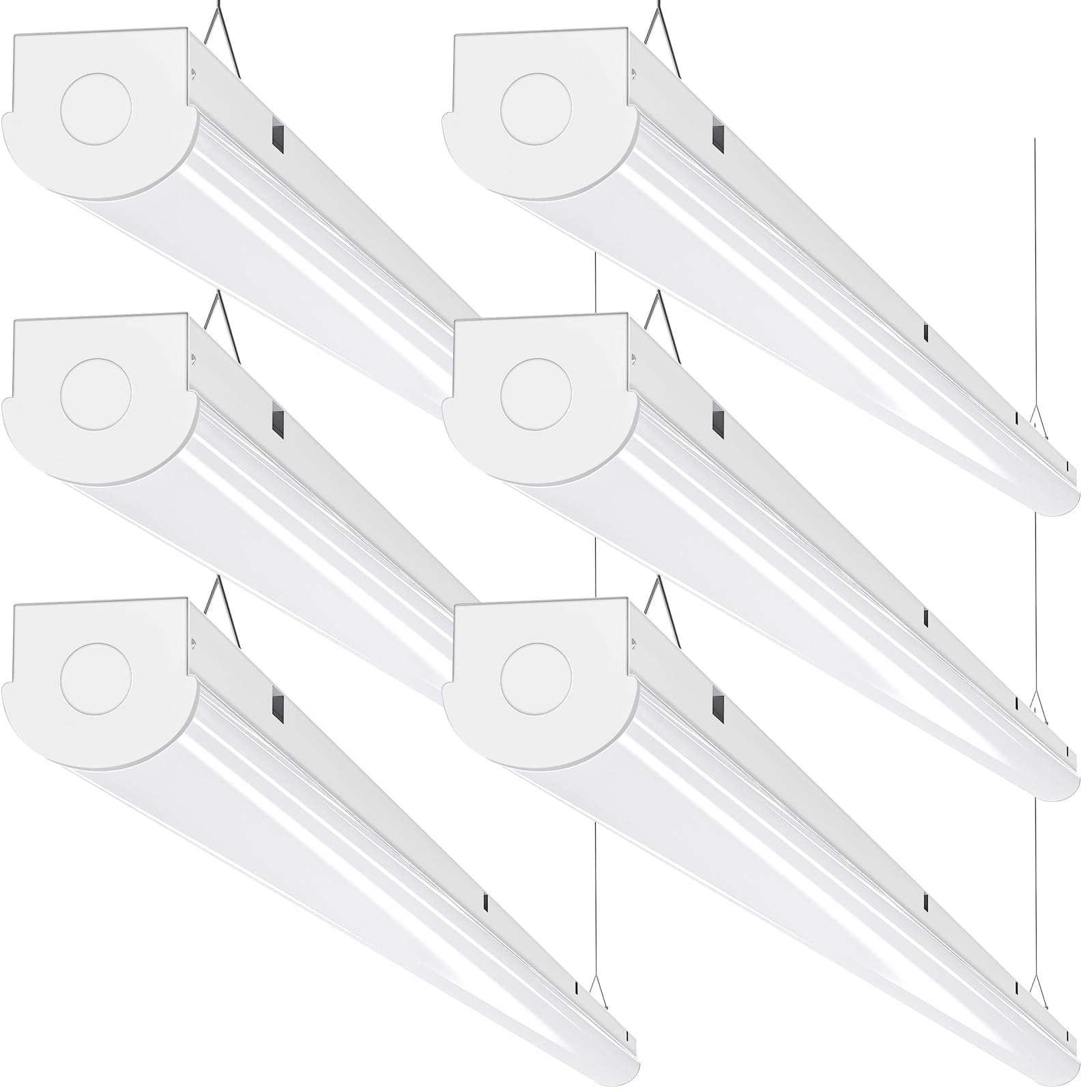 ANTLUX 8FT LED Shop Lights 110W Strip Lights [6-lamp T8 Fluorescent Equiv.], 12000LM, 5000K, Compact Commercial 8 Foot Light Fix