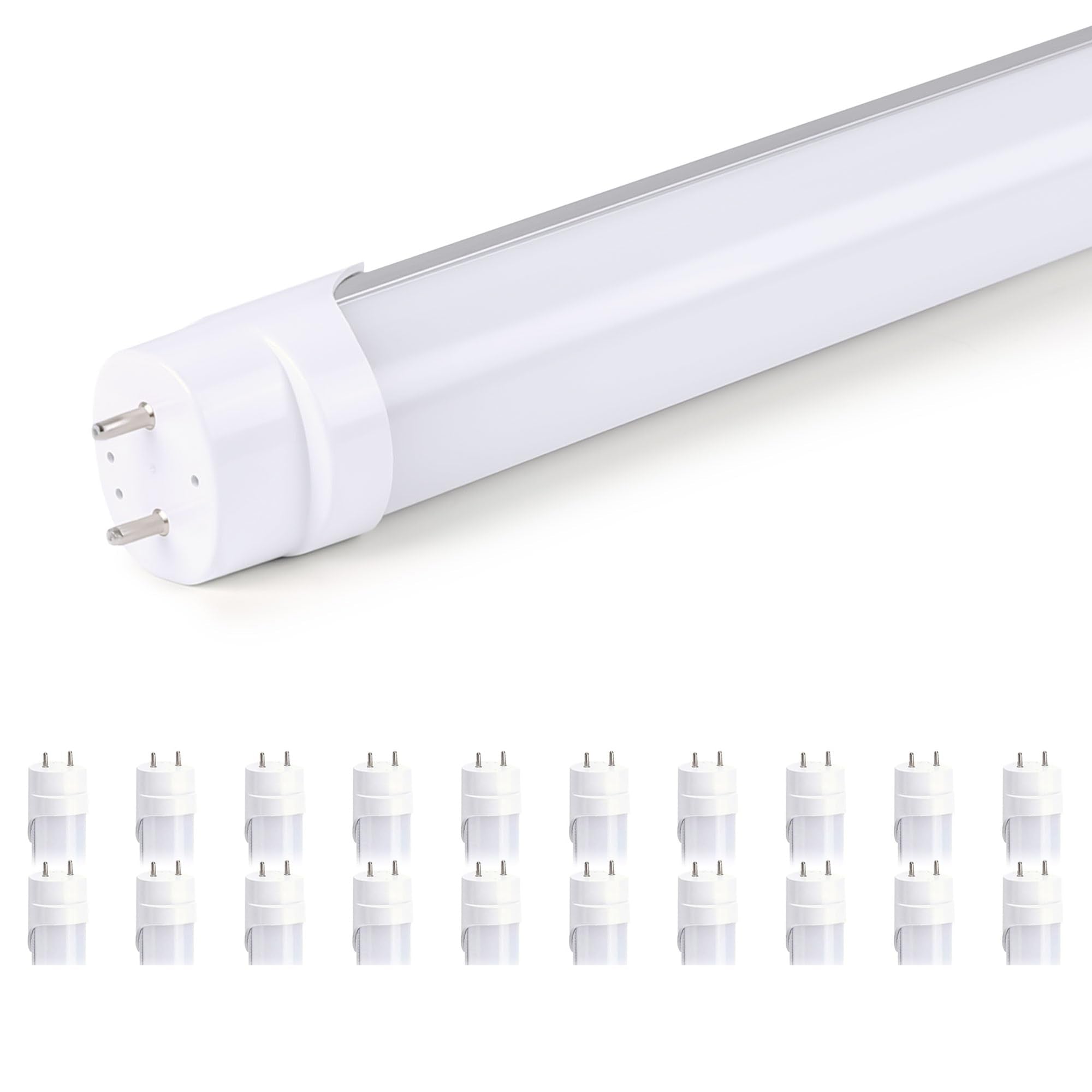 H&B Luxuries 4Ft Led T8 Ballast Bypass Type B Light Tube, 18W, Ul-Listed For Single-Ended & Dual-Ended Connection, 2340Lm, T8 T1