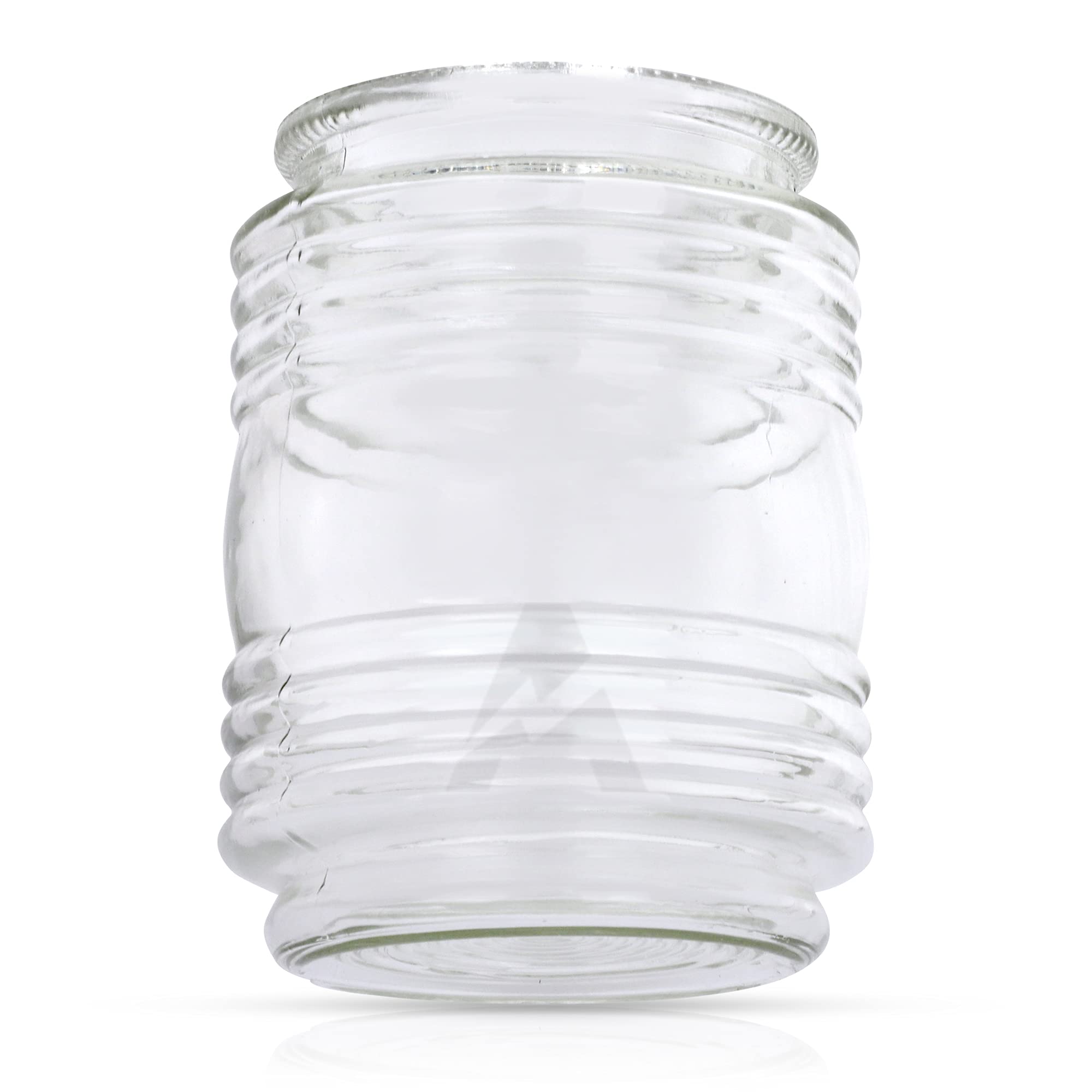 Airmont Products 3-1/4 Fitter Clear Jelly Jar Porch Glass Shade, Clear Cylindrical Replacement Glass for Wall Sconce & Outdoor F