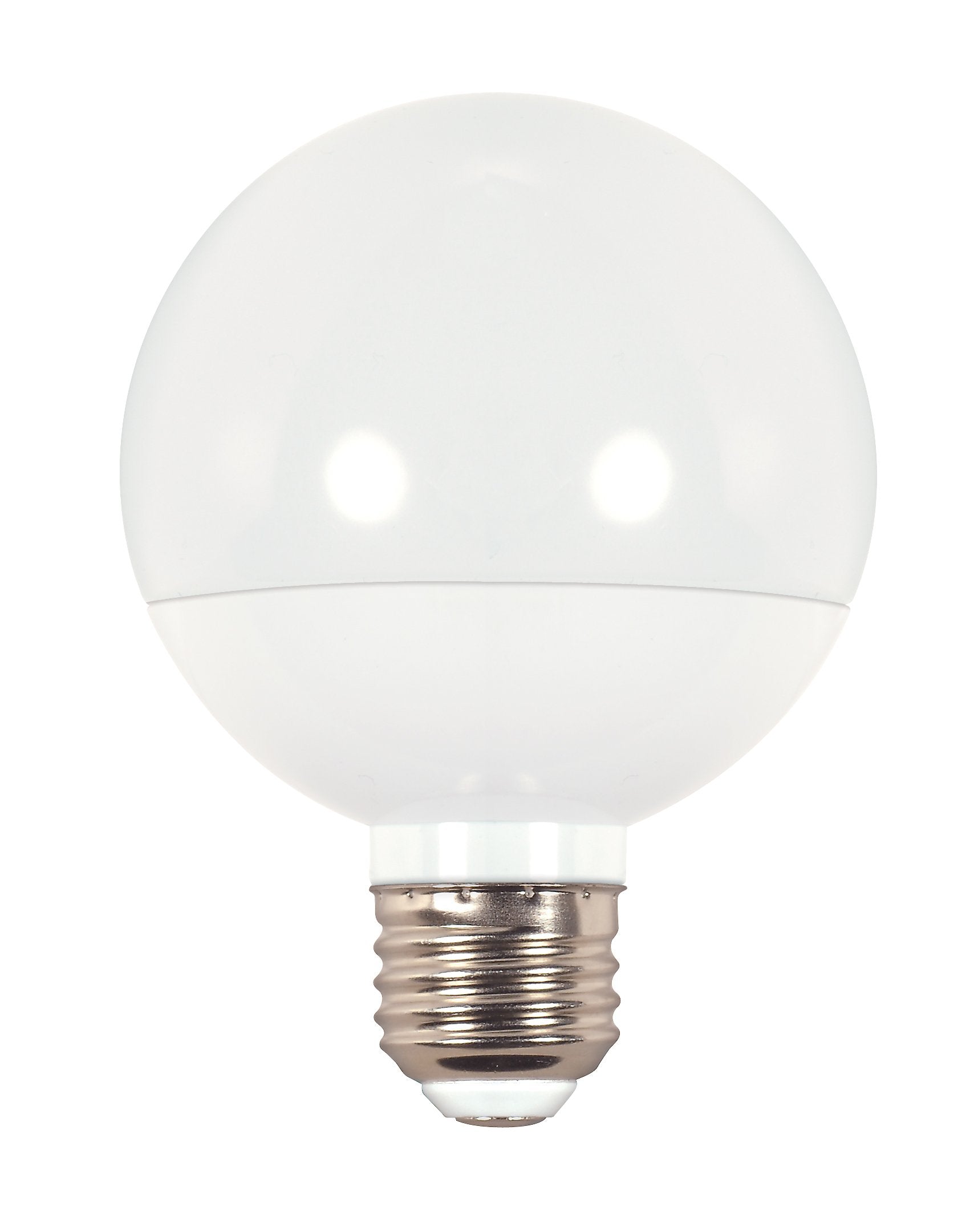 Satco S9202 G25 Globe Led 4000K Medium Base Light Bulb, 6W
