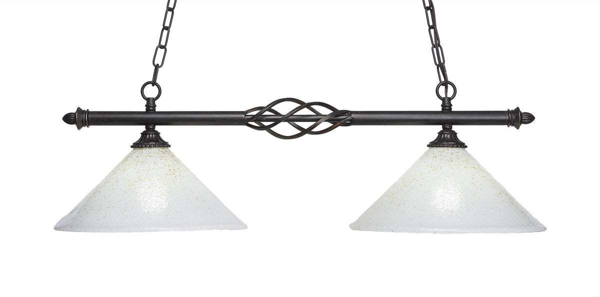 Toltec Lighting Elegante 2 Light Island In Dark Granite (862-Dg-702)