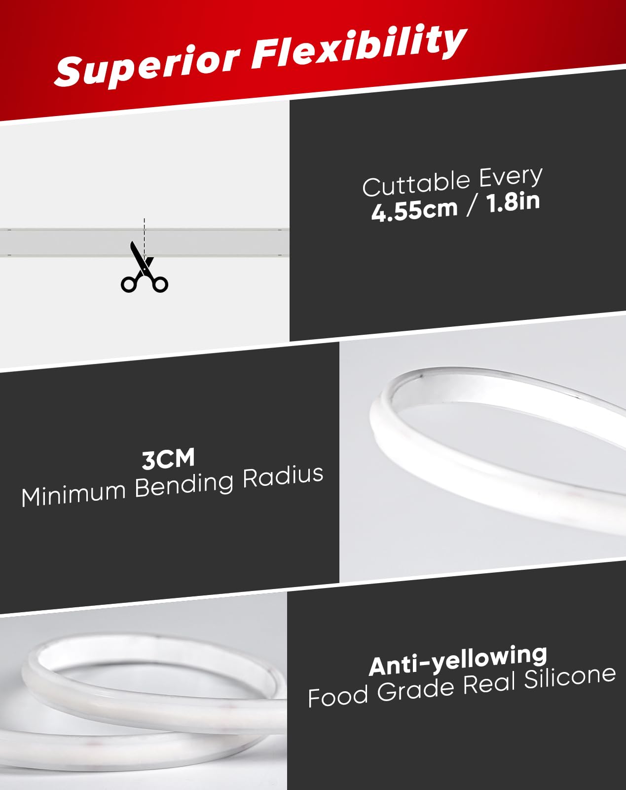 Shine Decor Cob Led Rope Light Ac 120V  800Lm Ultra Bright  Ip65 Waterproof Cold-Resistant Etl Neon Strip  No Driver Tape Lighting For Home Commercial 10X4.5Mm  Green  16.4Ft
