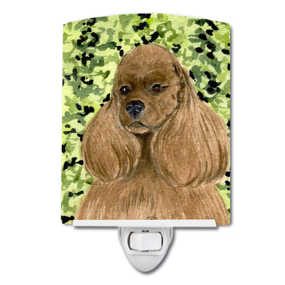 Carolines Treasures Cocker Spaniel Ceramic Night Light, UL-Certified, 6x4x3 inches, Model SS8809CNL, Multicolor