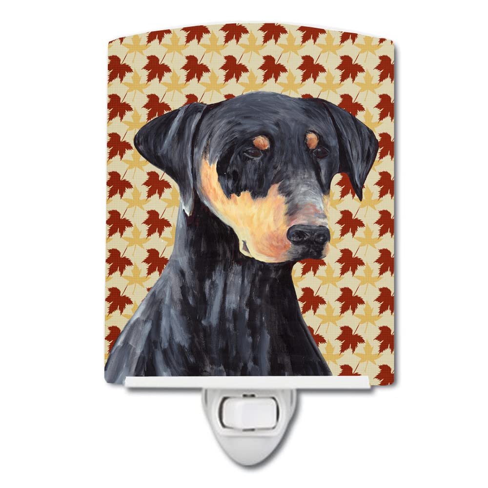 Carolines Treasures Ceramic Night Light, Doberman Portrait, 6x4x3in, Multicolor, Model SC9217CNL, Ideal for Bedroom and Nursery