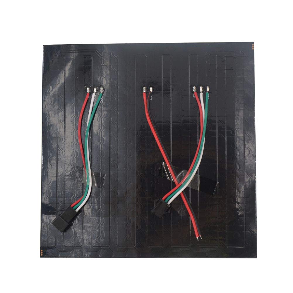 WESIRI 16x16 LED Matrix Panel, 256 Pixels WS2812B, Flexible, Individually Addressable, DC5V, Black