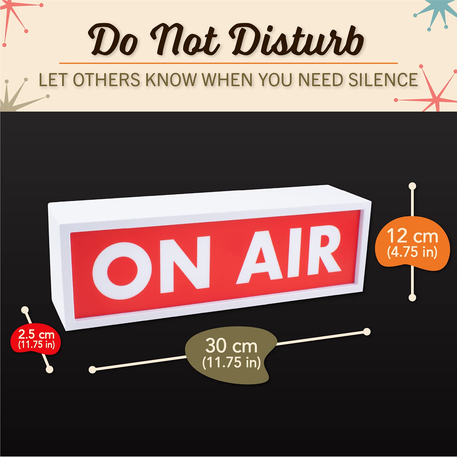 On Air Sign Wall Mountable Pulsing On Air Light Sign, Recording Studio Lights And Decor