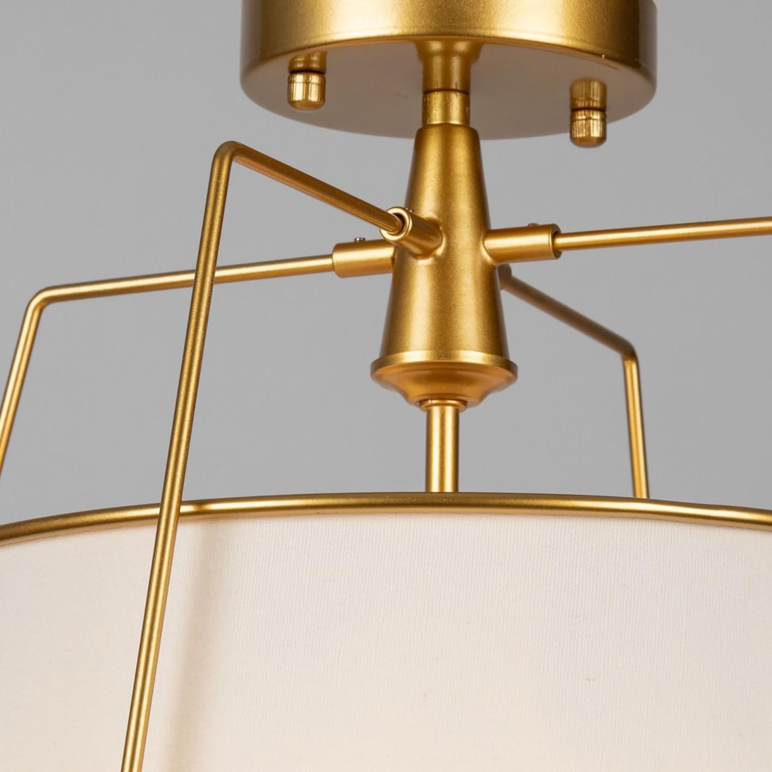 Artcraft Sc13362Br Pullman Semi-Flush Mount, 3-Light 120 Watts, Brass