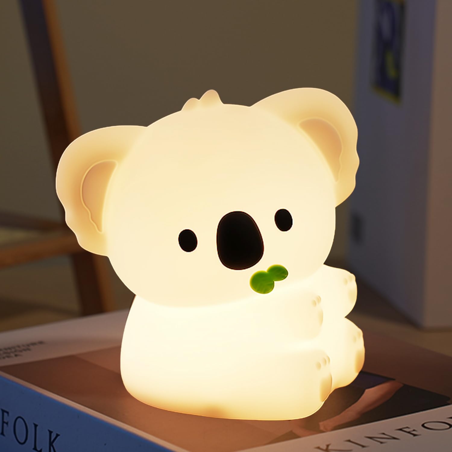 Myratts Koala Night Light, 7 Colors Dimmable Bedside Lamp, Touch Control Night Lamp with Timer for Kids Adults, Used for Camping
