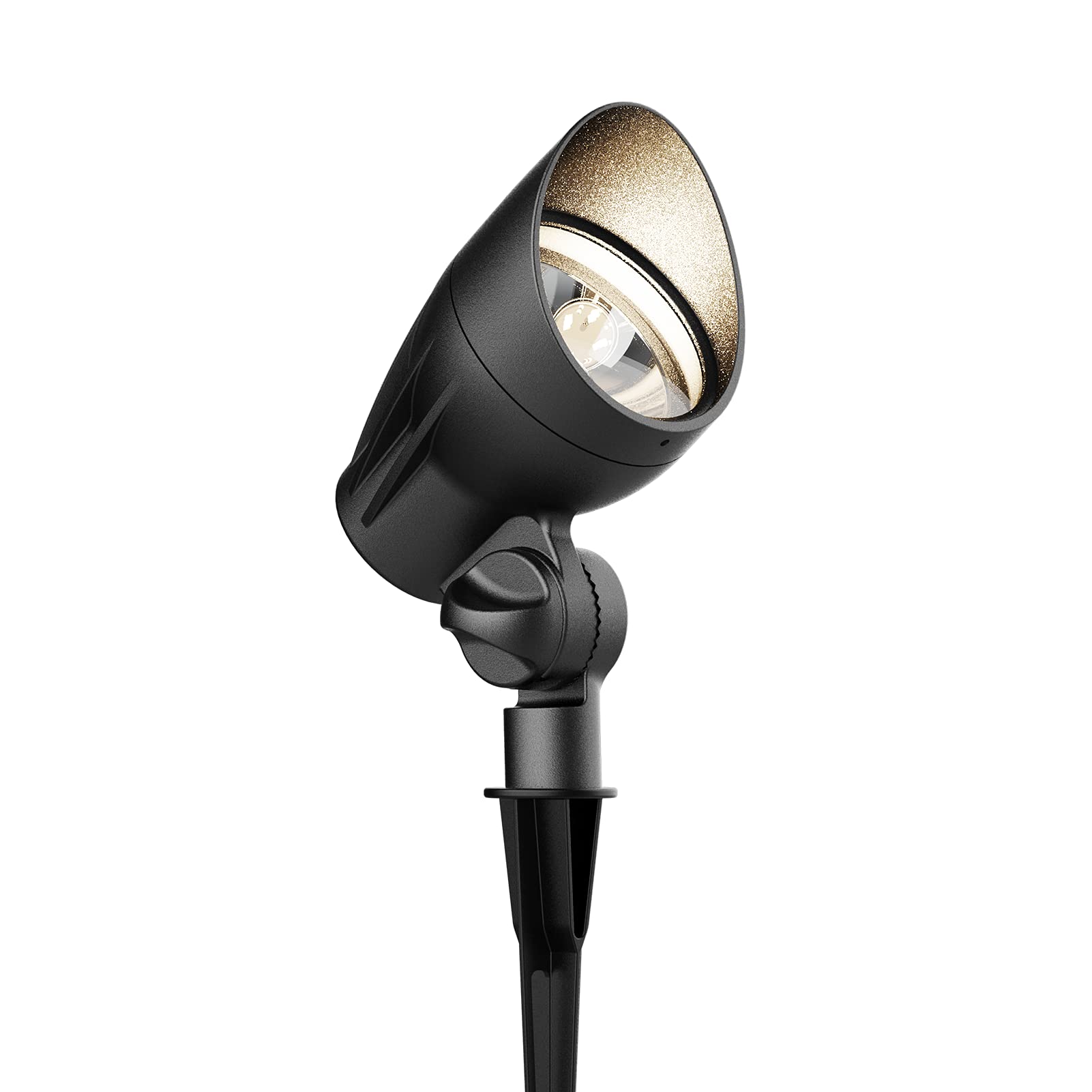 GOODSMANN Low Voltage Landscape Spotlights 5W LED Outdoor Floodlights 2700K Warm White Metal, 1PK Black, Model 9121-16101-01A