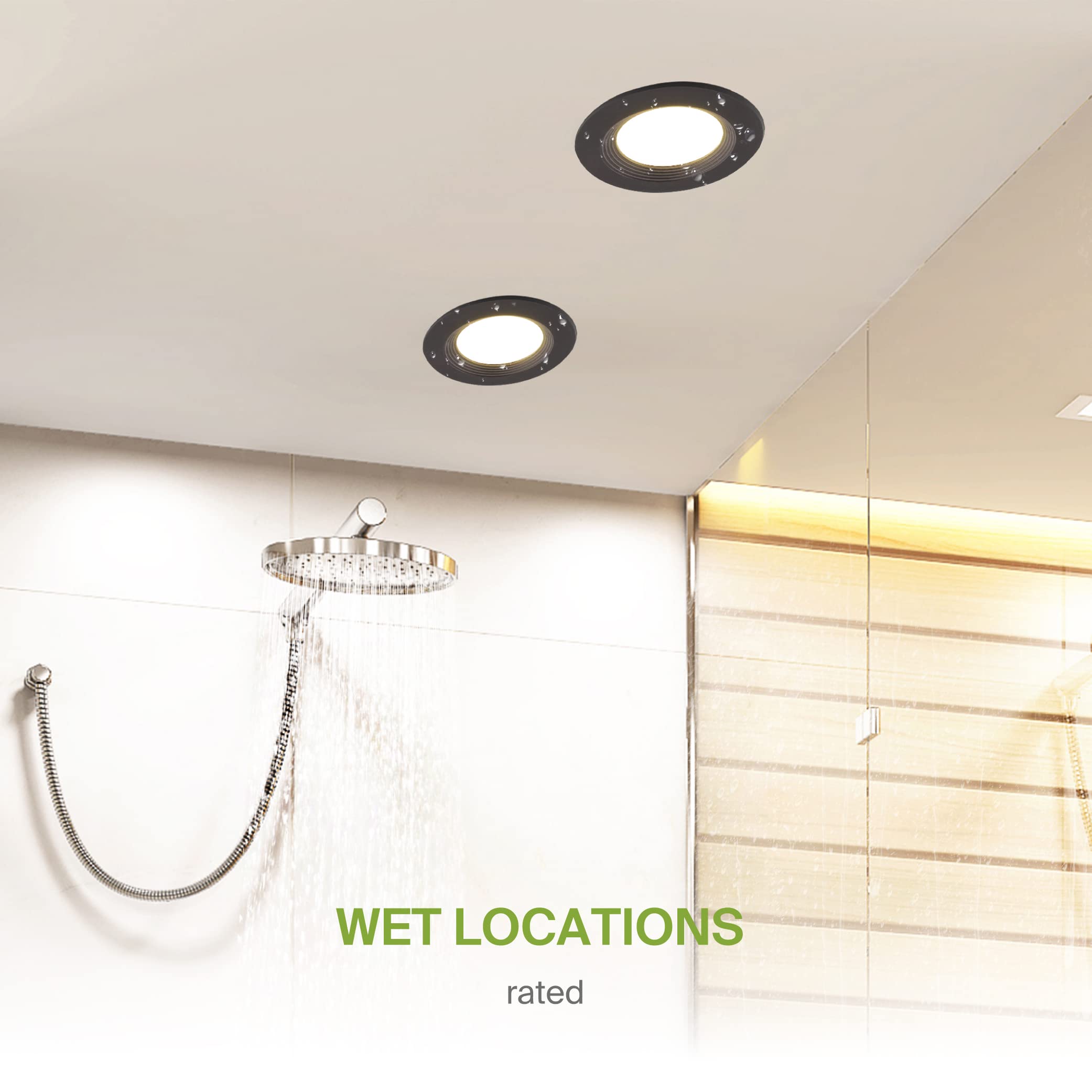 ASD LED Recessed Lighting 4 Inch, 9W 700 Lm, Dimmable, 2700K-5000K Adjustable, Oil-Rubbed Bronze, 12