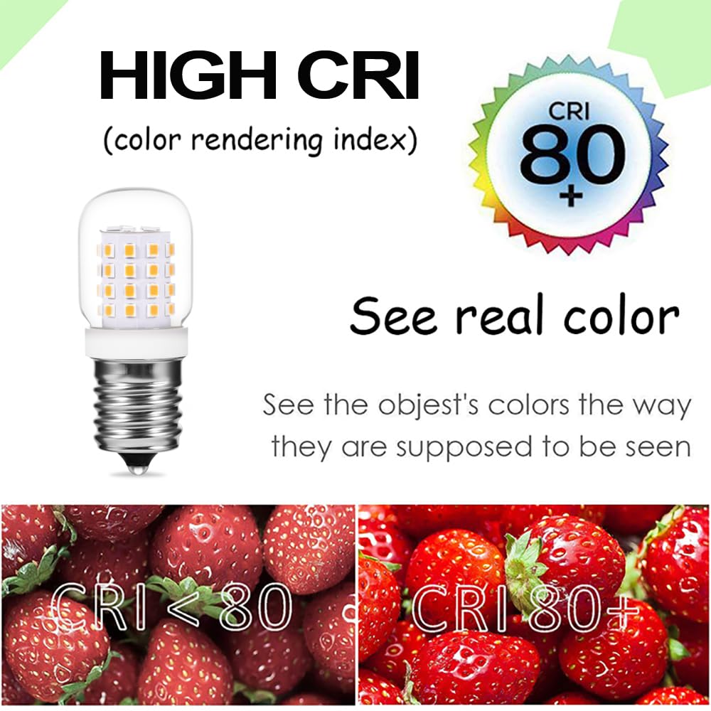 Xrzt 125V 40W Microwave Light Bulbs Under Hood 8206232A - 3W E17 Led Bulb Fit Whirlpool Microwave Appliance Bulb 380Lm 2700K War