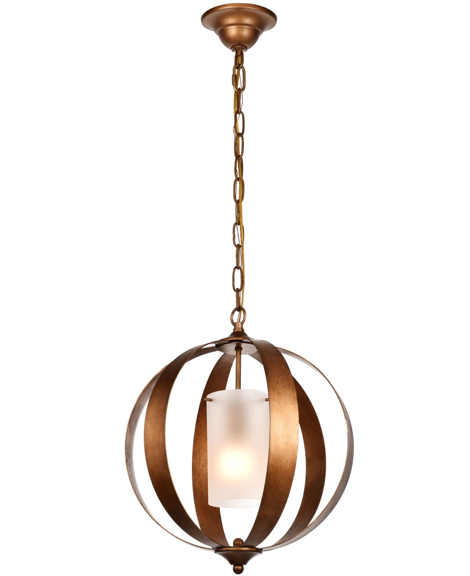 Living District Indoor Modern Home Decorative Bright Ceiling Marion Collection Pendant D15 H19 Lt:1 Vintage Silver Finish