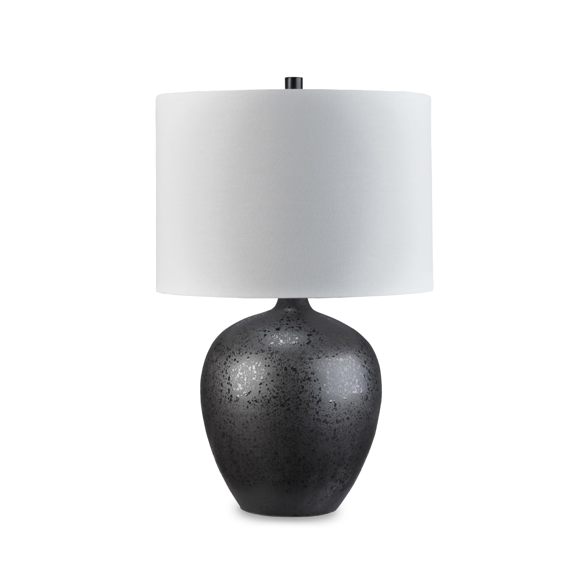 Signature Design by Ashley Ladstow Urban 22.5 Sleek Ceramic Table Lamp, Black