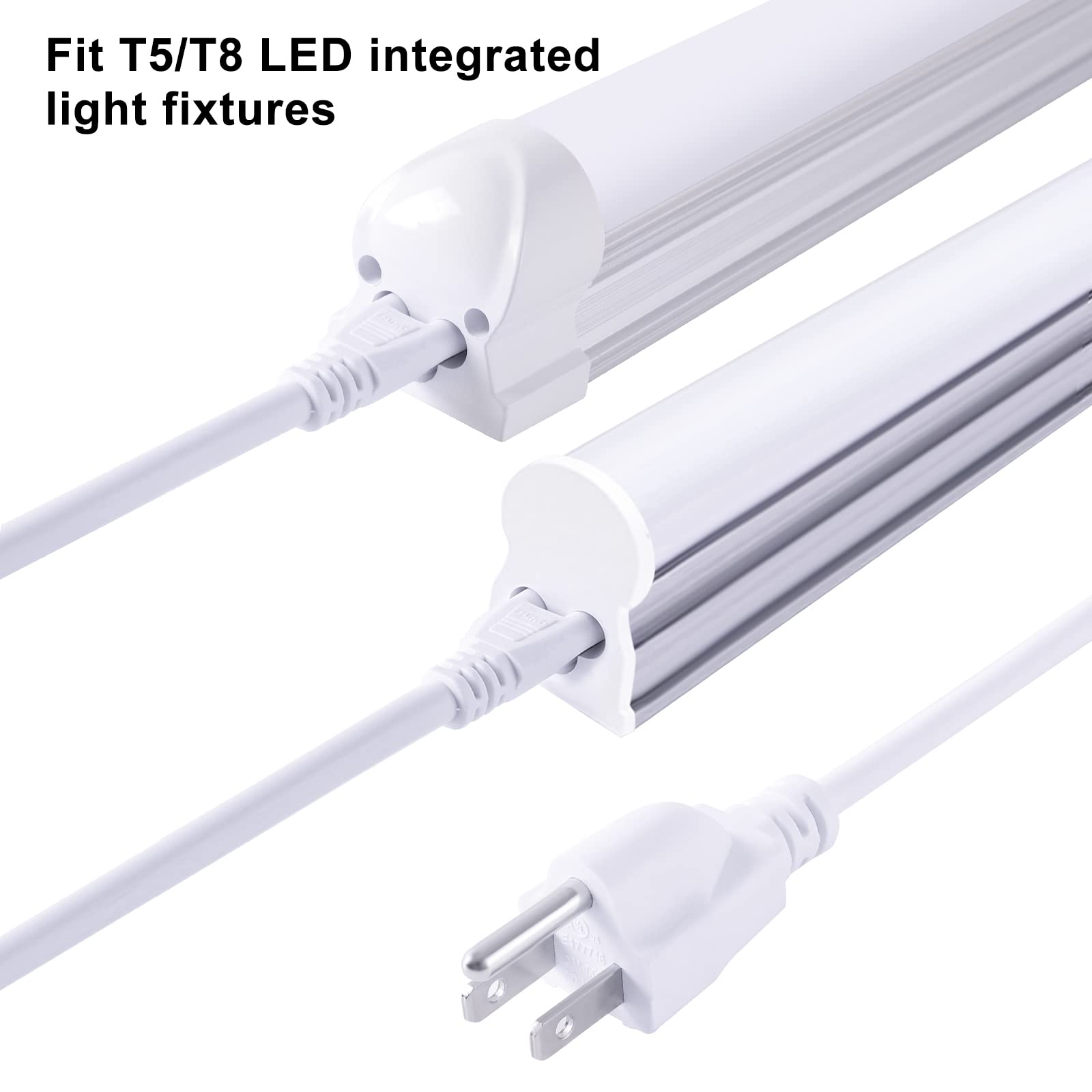 Trlife 6Ft Led Light Power Cord With On/Off Switch, T5 T8 Power Cord T5 Connector Cord Extension Cord With Us Plug For Led T5 T8