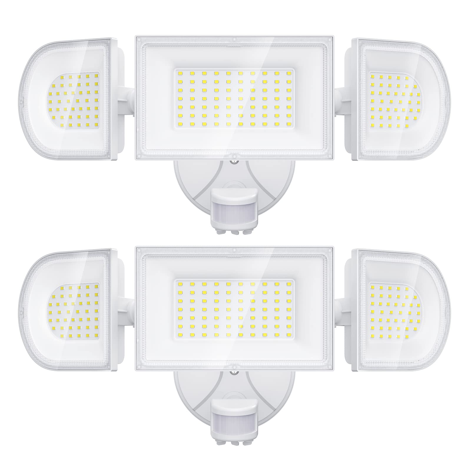 iMaihom 2 Pack 100W Motion Sensor Lights, LED Security Light 9000LM Super Bright Flood Lights Outdoor, 6500K IP65 Security Motio