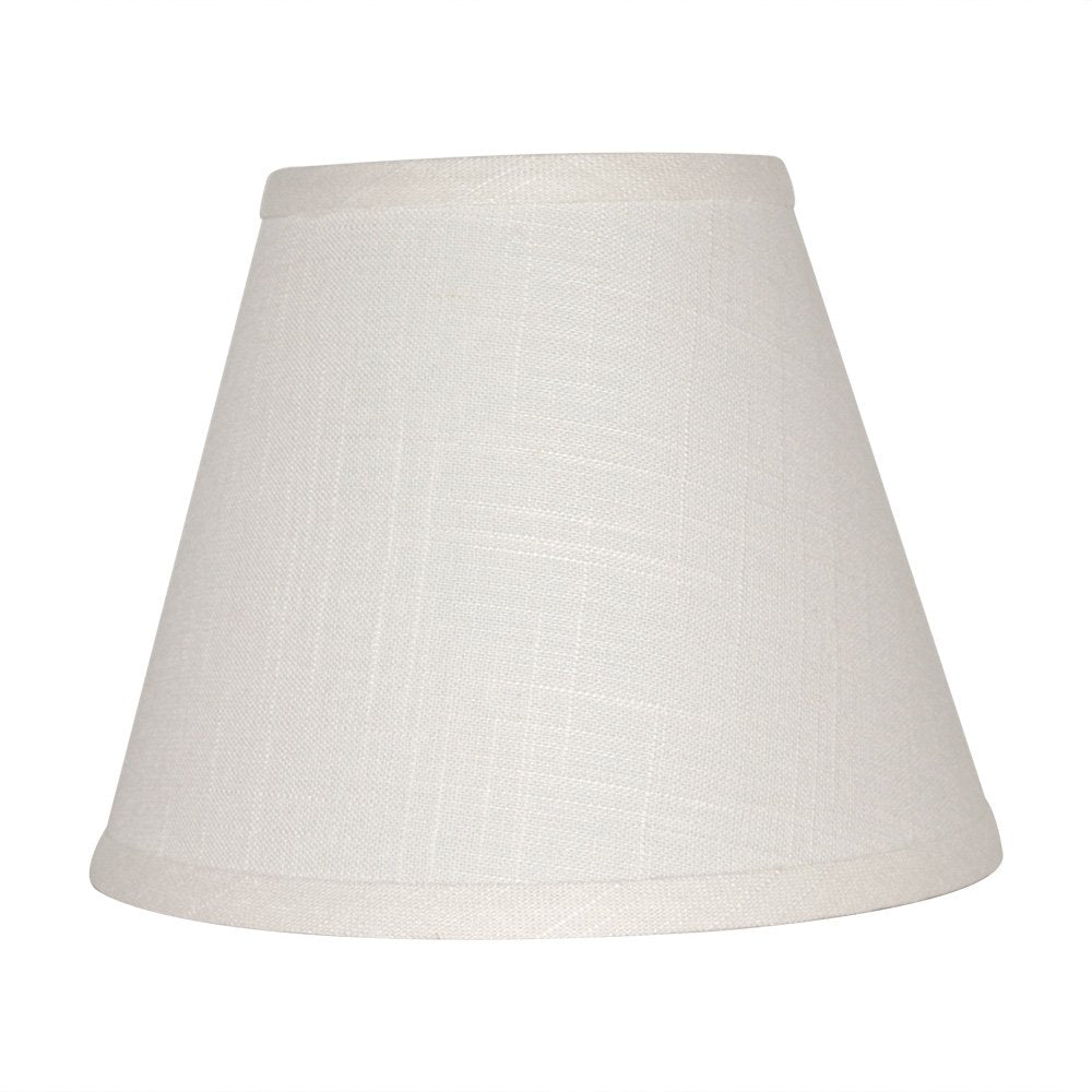 Tootoo Star Barrel Lamp Shade Replacement, 5X9X7 Inch, White Fabric, Spider Model Sx-0256
