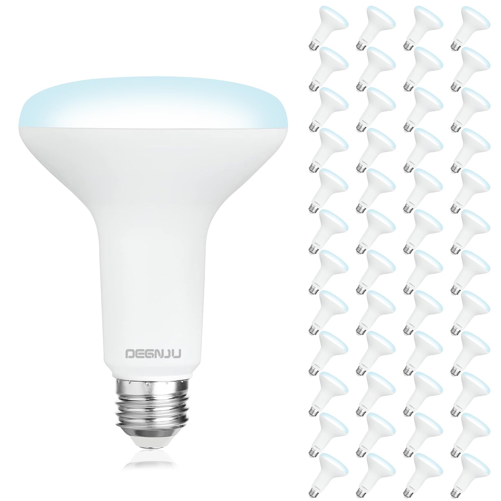 Degnju 48 Pack Indoor Flood Light Bulbs, Br30 Led Bulb 7W Equivalent 65W, Dimmable Recessed Light Bulbs, 650Lm 5000K Daylight 15
