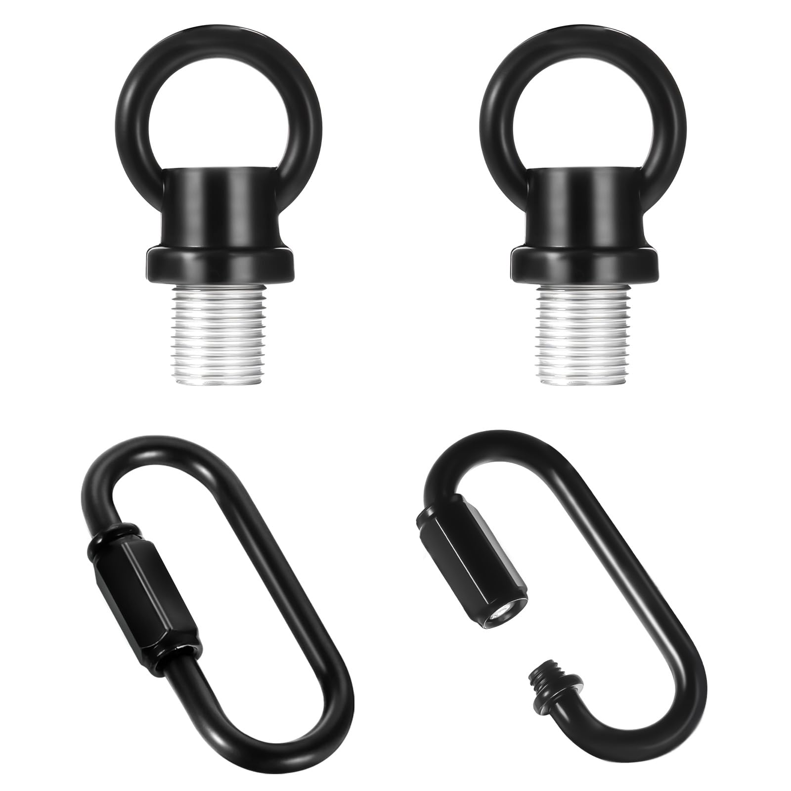 2 Set 1/8-Ip Lighting Loops With Link Buckle Connectors For Light Fixture Chandelier Chain Extension  Hook Rings For Light Fixture  Eye Nuts Lamp Nuts