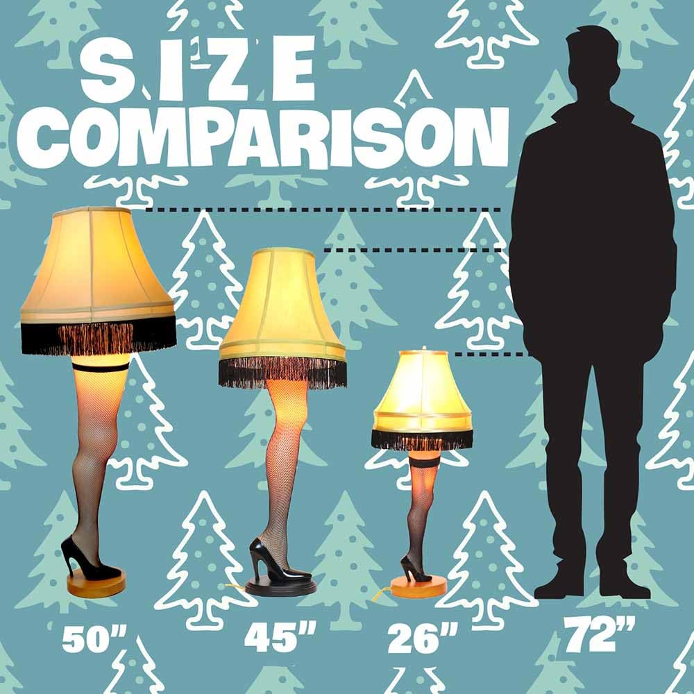 Cleveland Street Novelties 26" Deluxe Desktop Leg Lamp - Yellow, Model SUVELAM