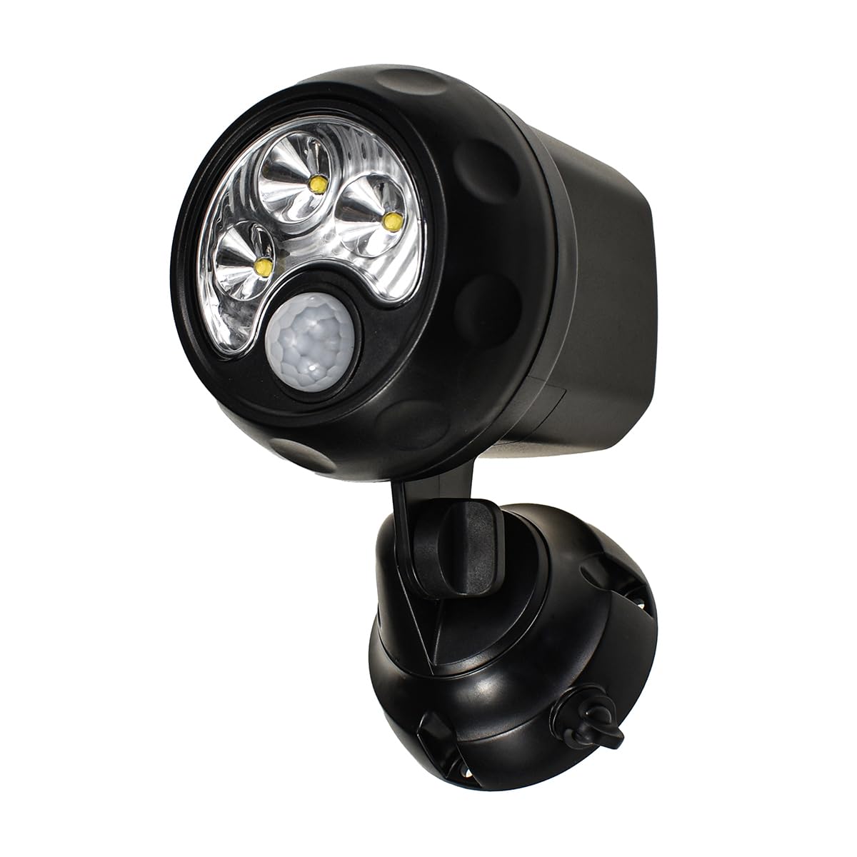 J.LUMI YCB2050 Battery Operated Motion Lights Outdoor, LED Motion Spotlight 5000K Daylight White, Wireless Security Light Uses 4