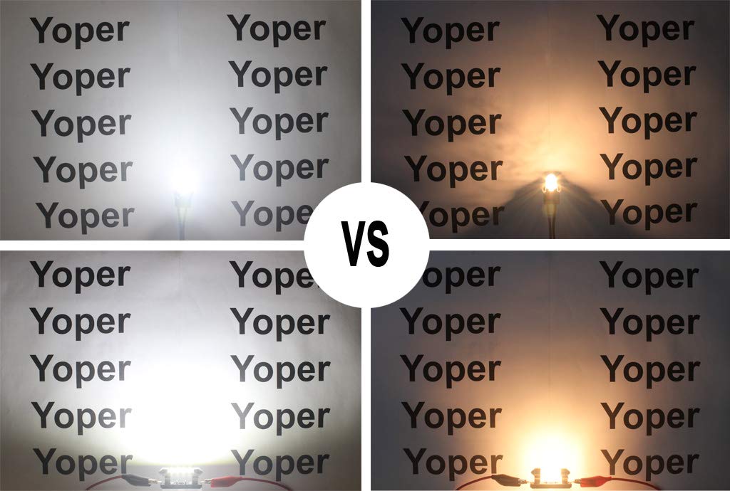 Yoper White Interior LED Light Package Kit Compatible with Ford F-150 1997-2014 F-250 F-350 F-450 F-55 2000-2014 Replacement Bul