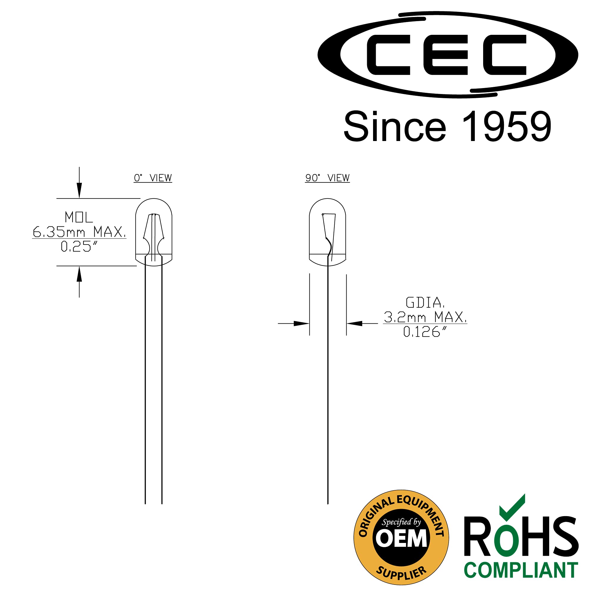 CEC Industries Wire Terminal, Metal, 10 Count Pack, Model 7219