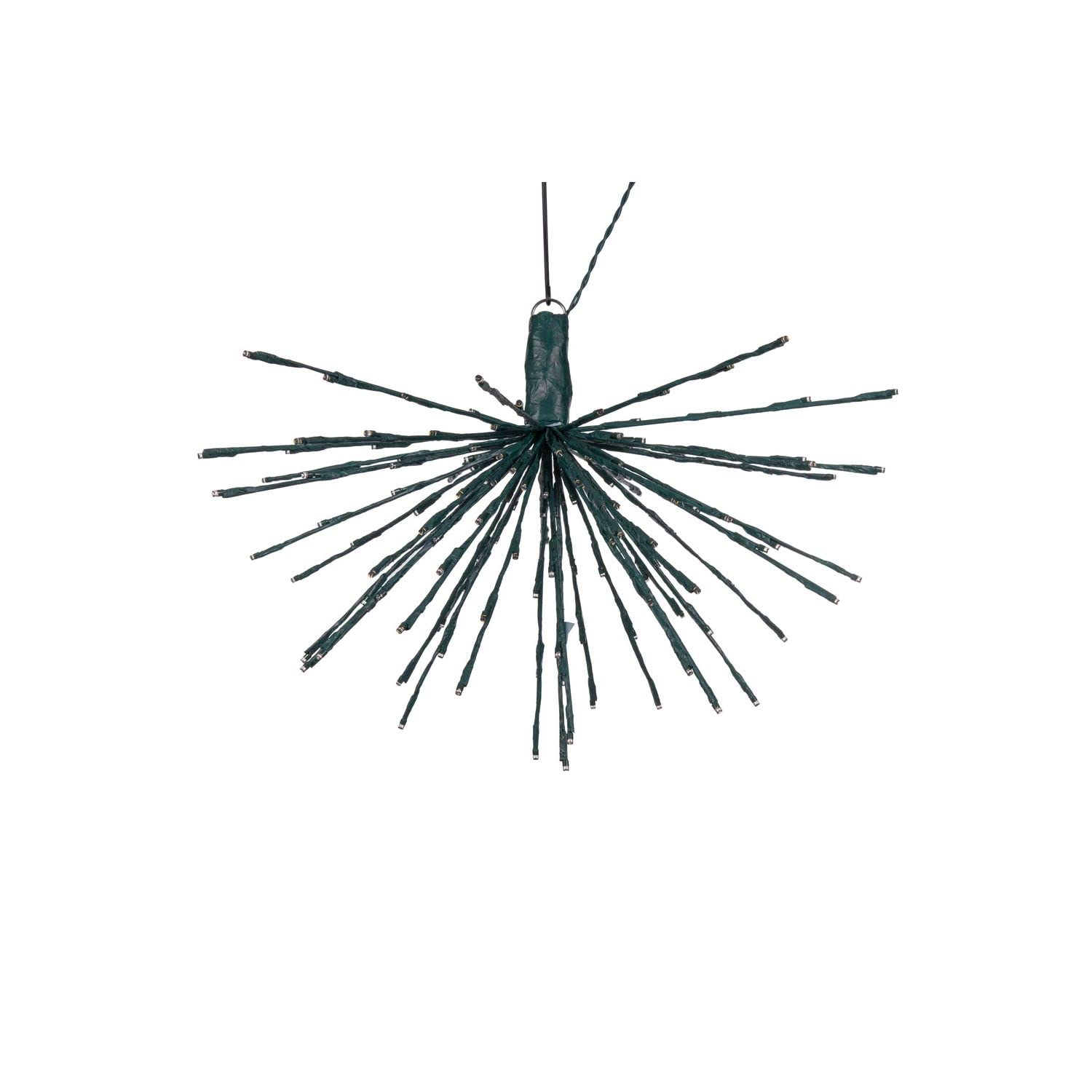 Vickerman 160Lt x 24&quot; Green Starburst Warm White 5mm LED Lights.