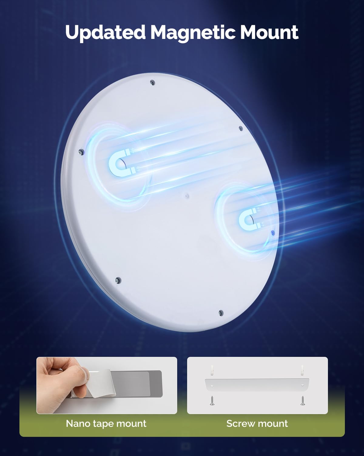 Aggforbl 2Pcs Battery Powered Ceiling Light Without Wiring, 7.48'' Rechargeable Closet Lights Motion Sensored 3000K/4500K/6500K,