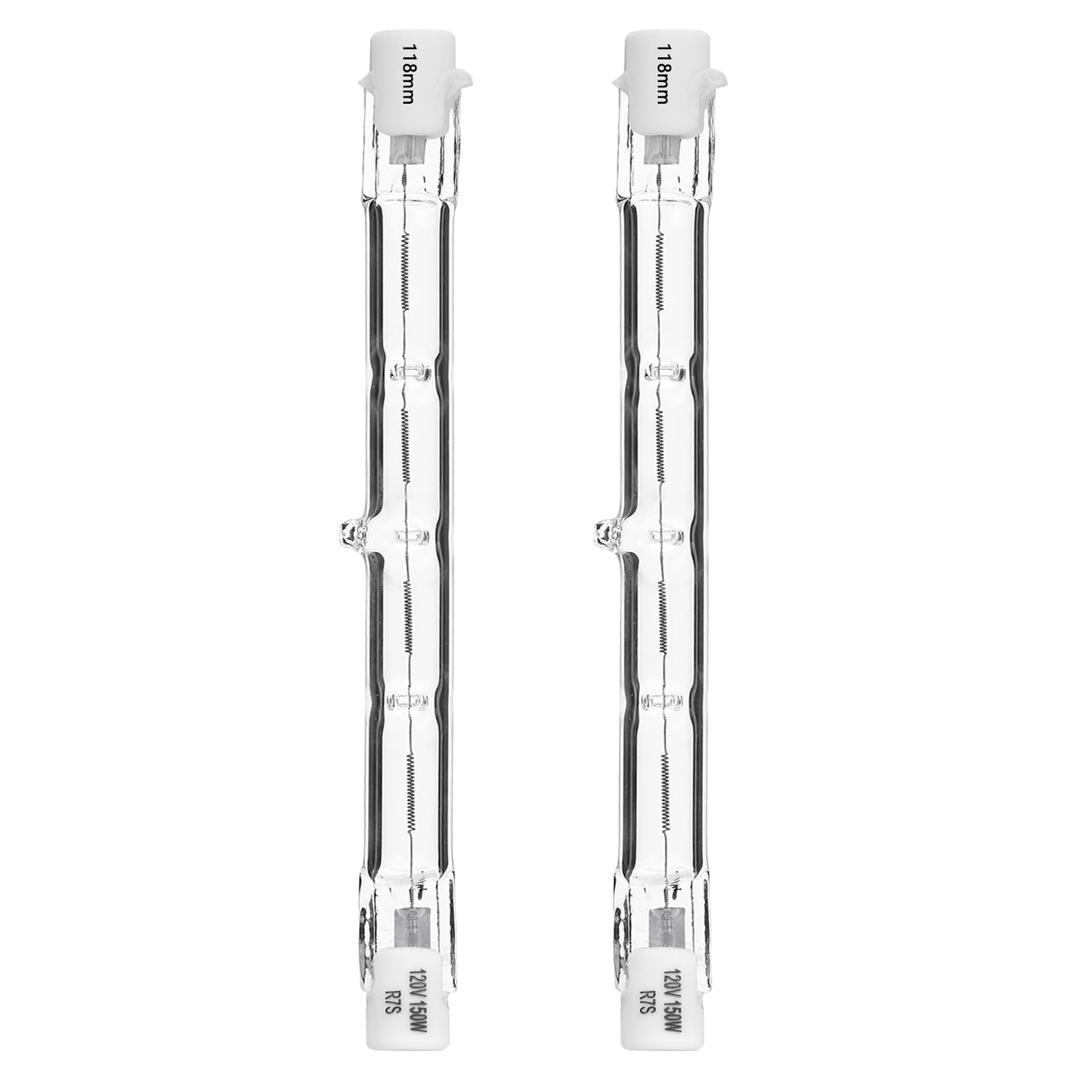 CATO-WDJ R7S Halogen Bulbs  T3 118mm 120V 150W 2700K Warm White Dimmable Double Ended Bulbs for Work  Ceiling Lights  Landscape Lights  Floor Lamps(2 Pack)